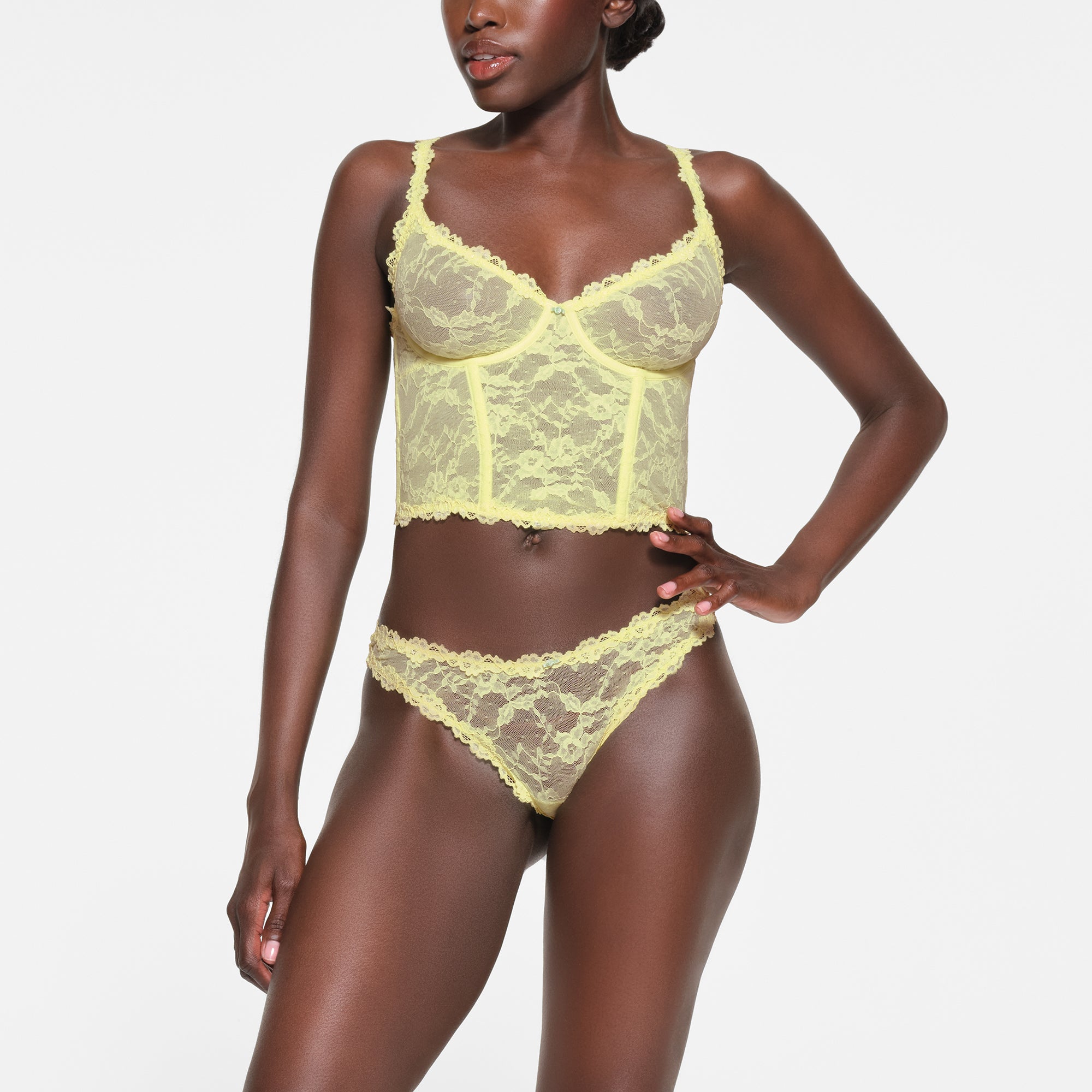 STRETCH LACE CORSET | LEMONADE