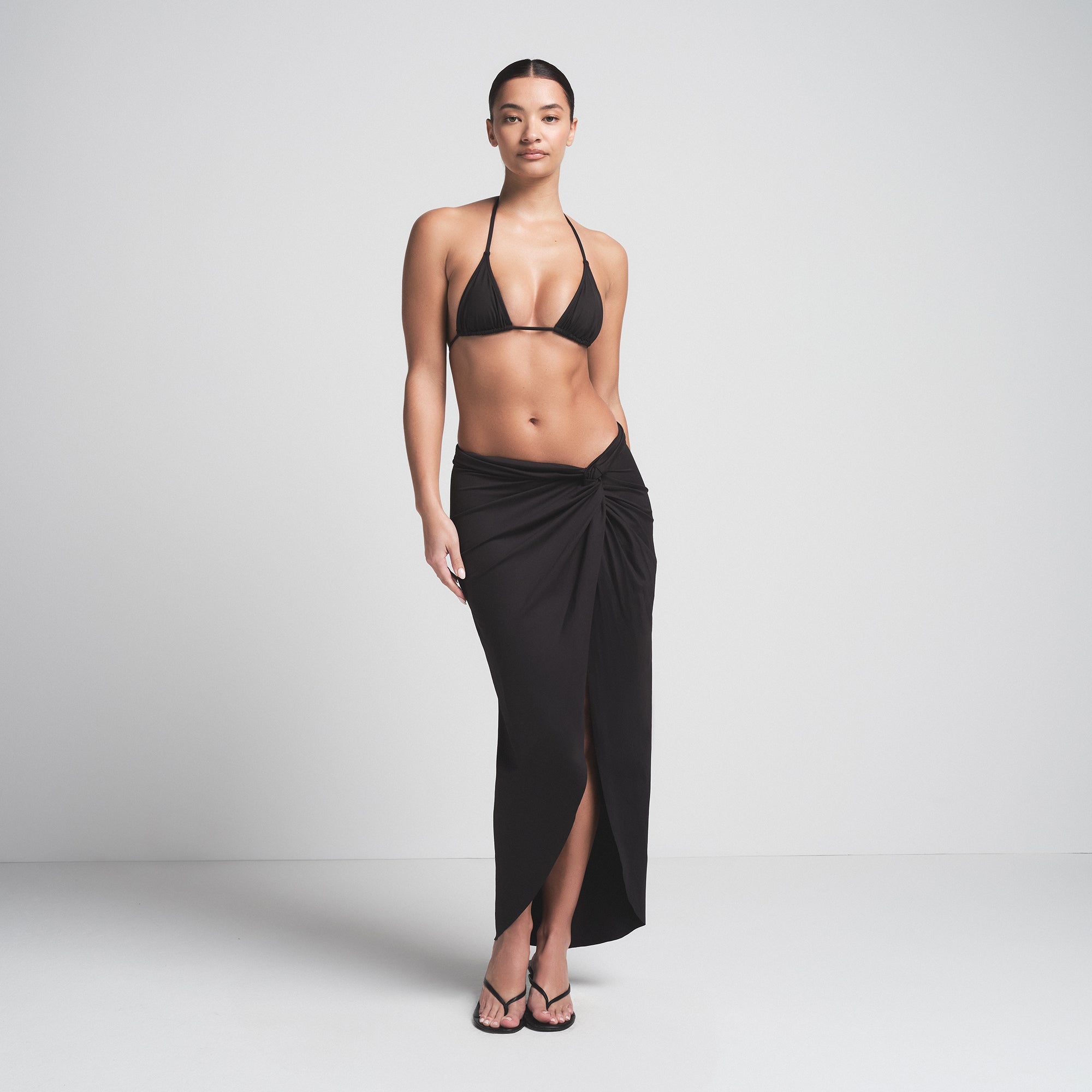 SIGNATURE SWIM SARONG SKIRT | ONYX - Image 4