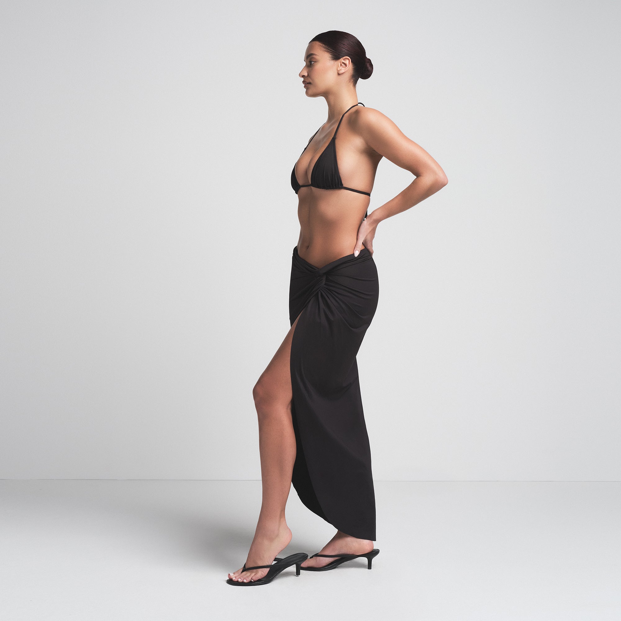 SIGNATURE SWIM SARONG SKIRT | ONYX - Image 3