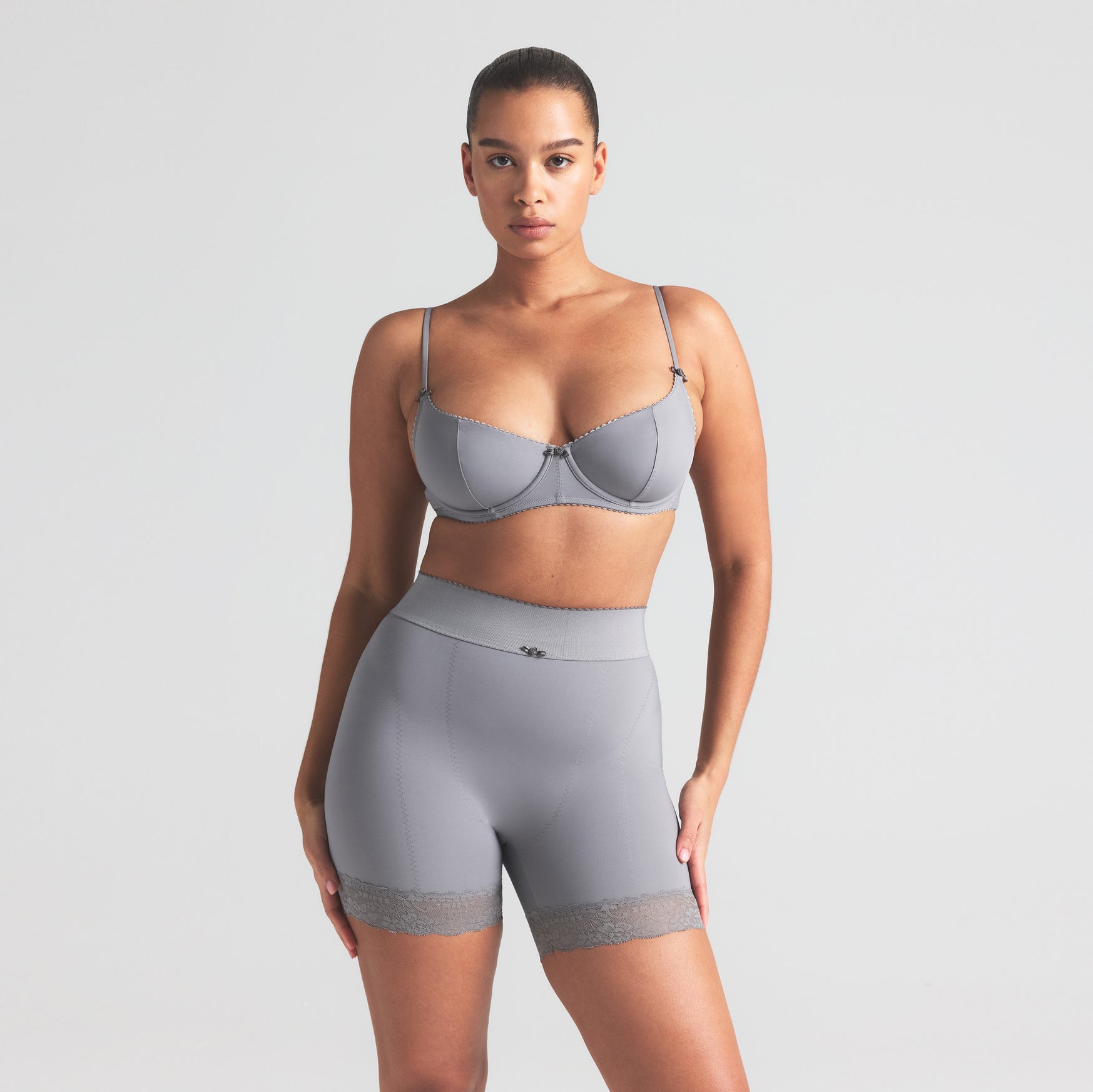 VINTAGE SHAPEWEAR UNLINED DEMI BRA | SHADOW