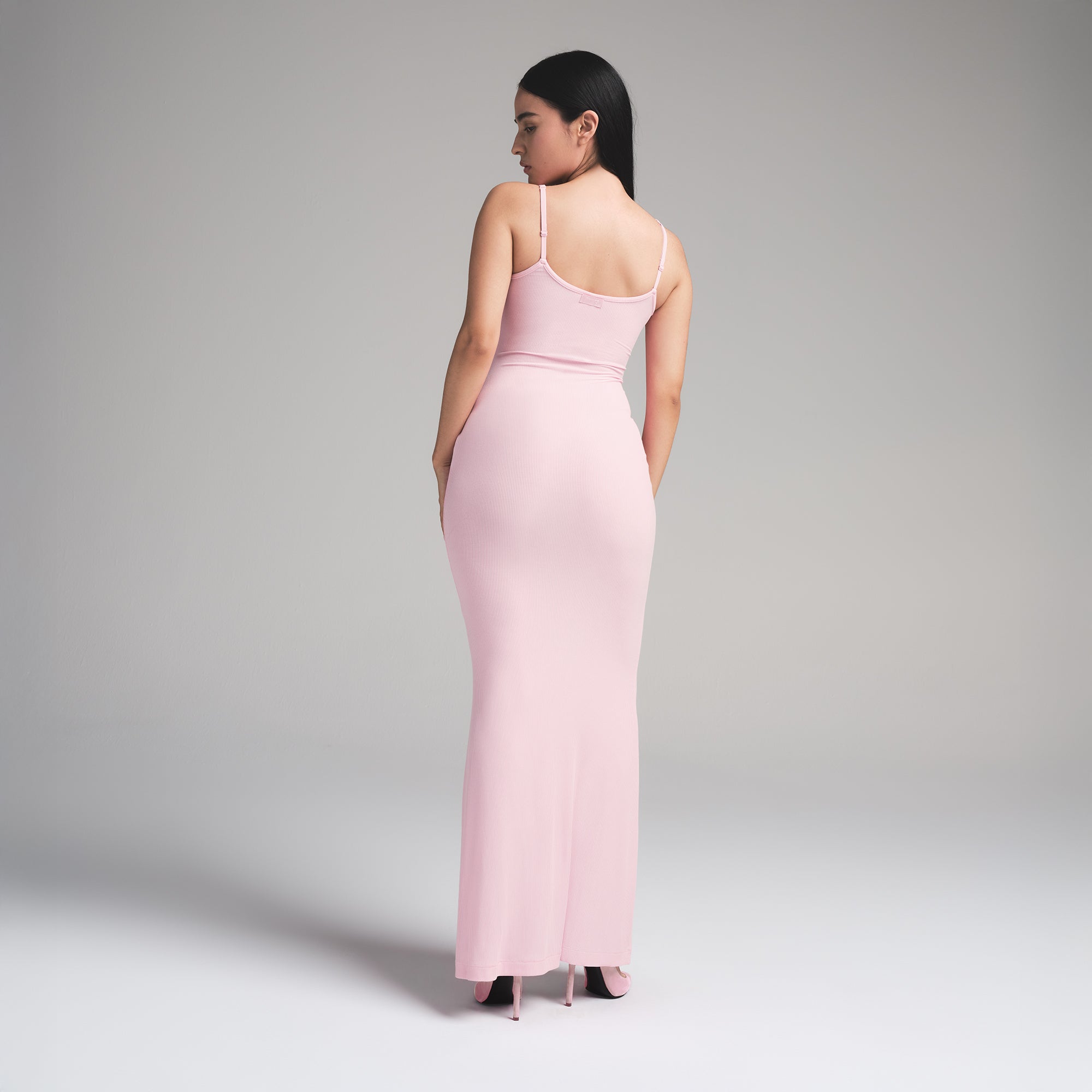 SOFT LOUNGE PETITE LONG SLIP DRESS | MORGANITE - Image 4