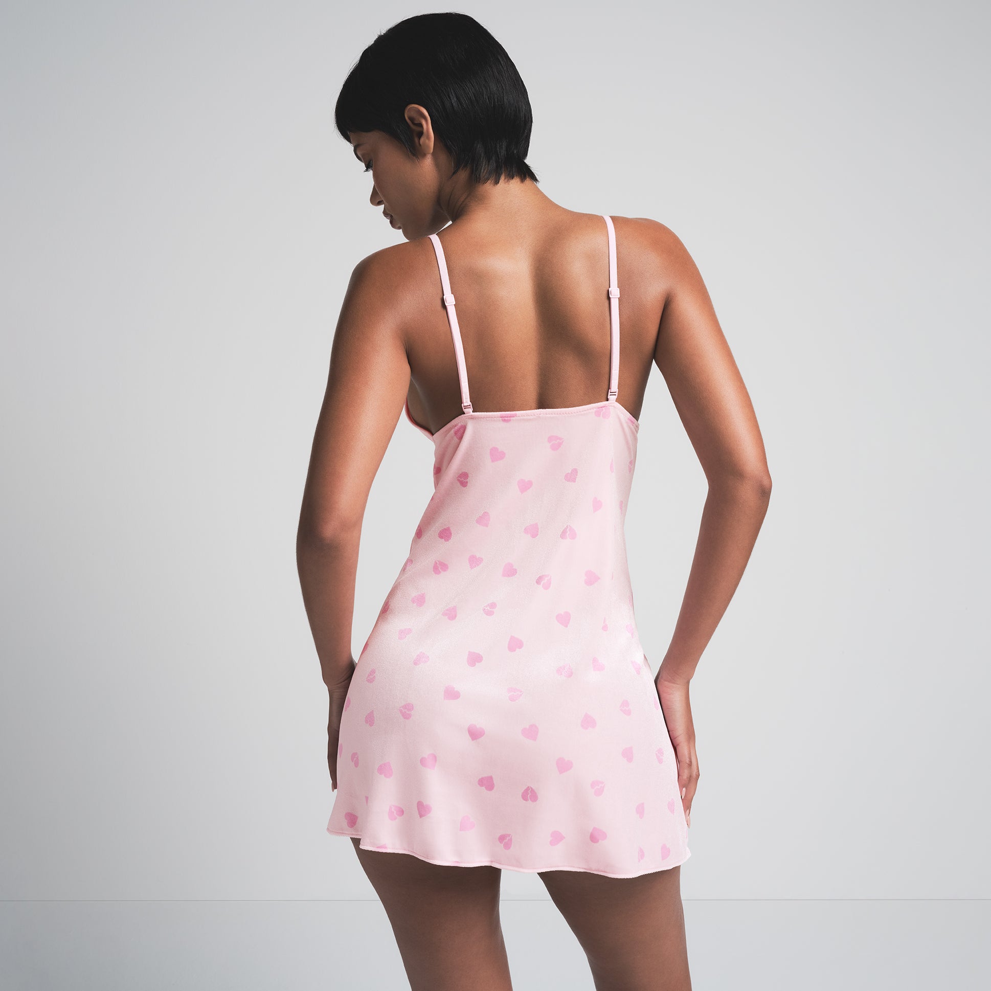 VELVET LACE SLIP DRESS | CHERRY BLOSSOM HEART BREAKER - Image 3