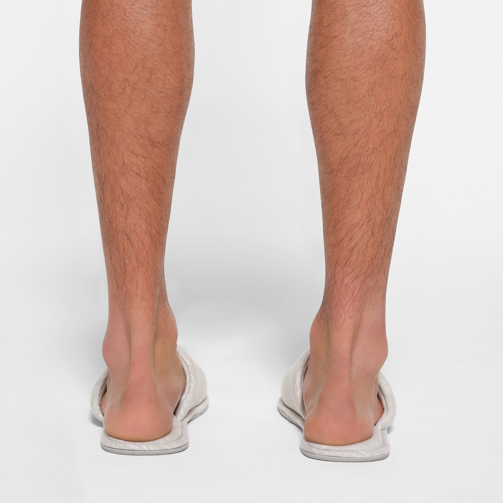 MENS COTTON SLIPPER | LIGHT HEATHER GREY - Image 3