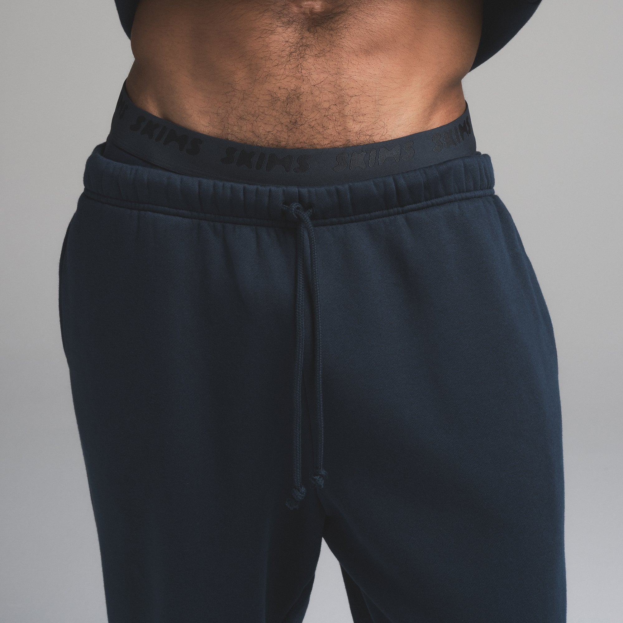 FLEECE LOUNGE MENS CLASSIC STRAIGHT LEG PANT | NAVY - Image 3