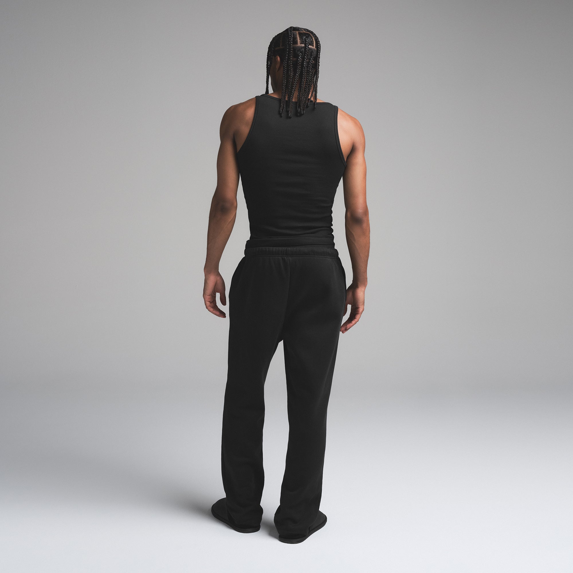 FLEECE LOUNGE MENS CLASSIC STRAIGHT LEG PANT | WASHED ONYX - Image 5