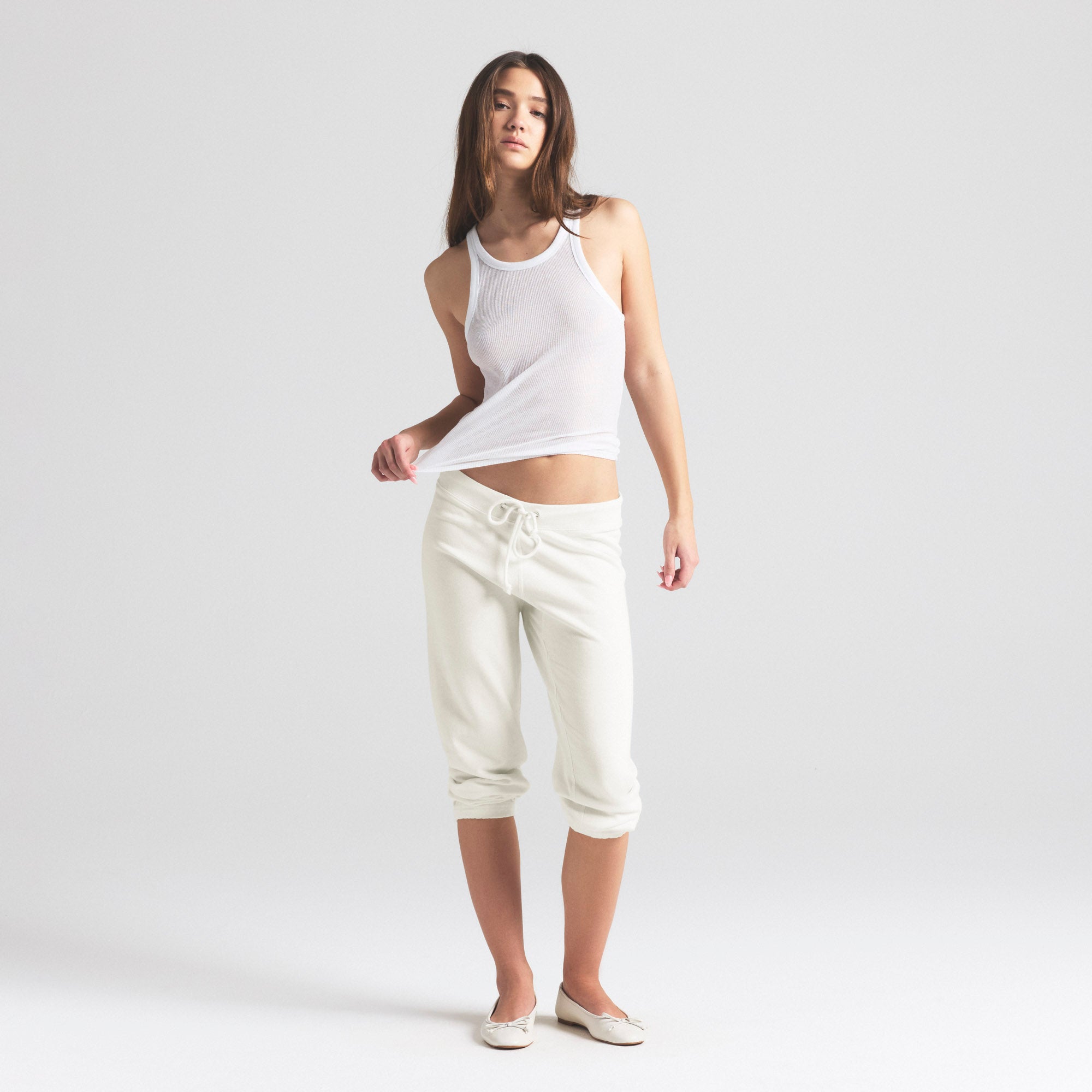 LIGHTWEIGHT FLEECE SHRUNKEN JOGGER | MARBLE