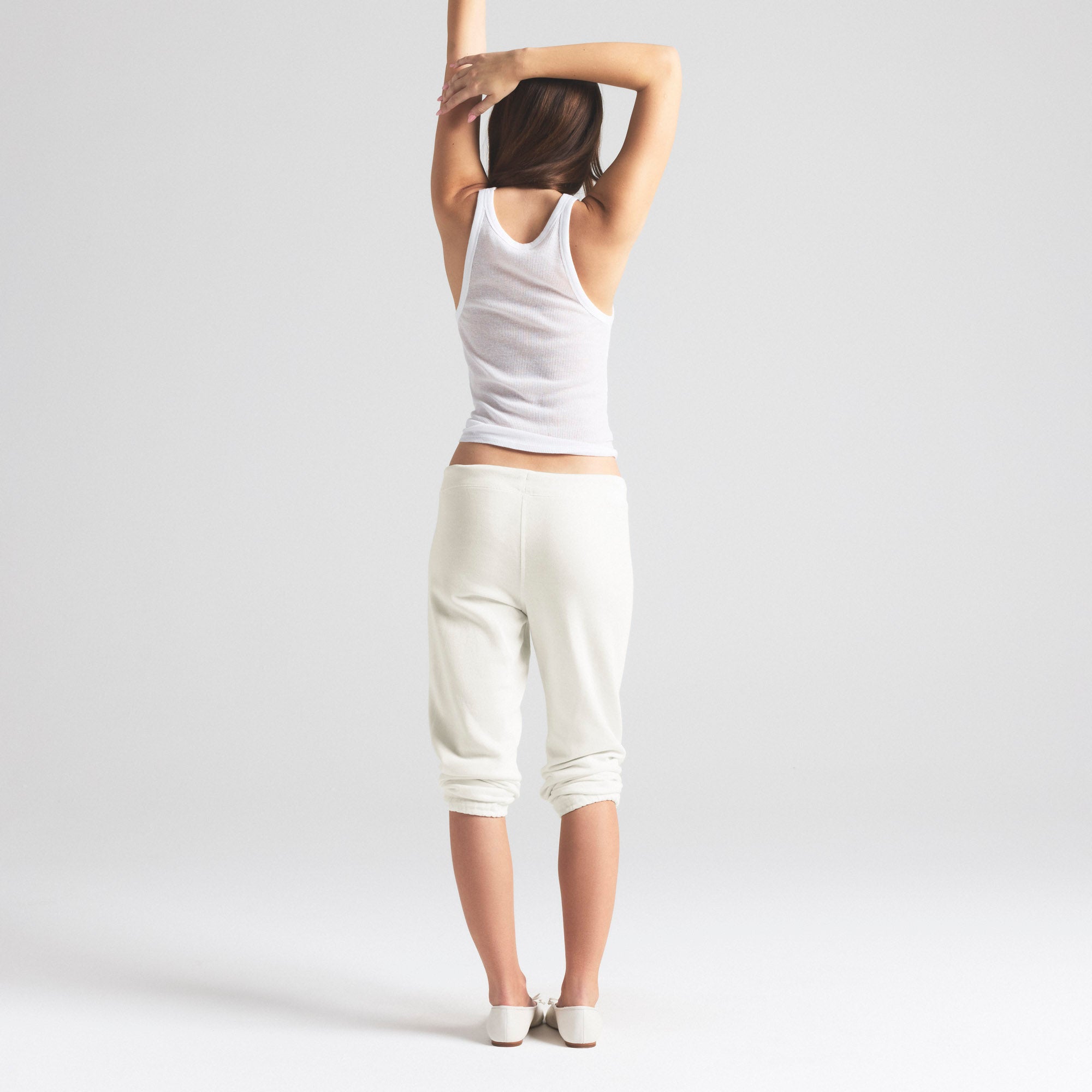 LIGHTWEIGHT FLEECE SHRUNKEN JOGGER | MARBLE - Image 2