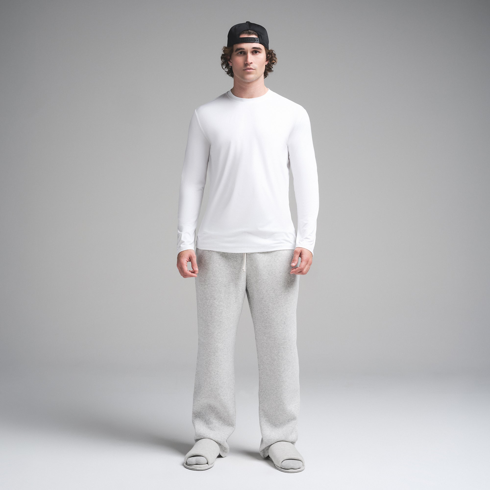 OUTDOOR JERSEY MENS CLASSIC LONG SLEEVE T-SHIRT | CHALK