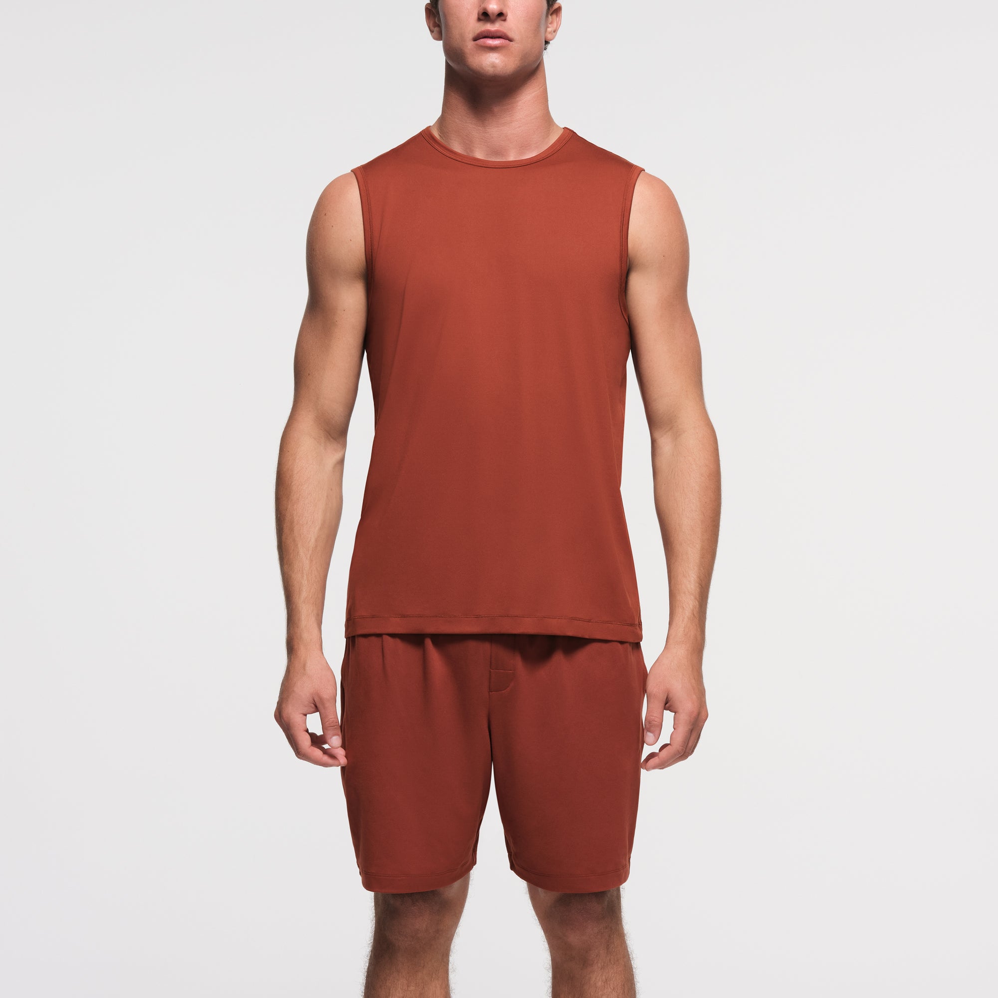 OUTDOOR JERSEY MENS MUSCLE TANK | RUST