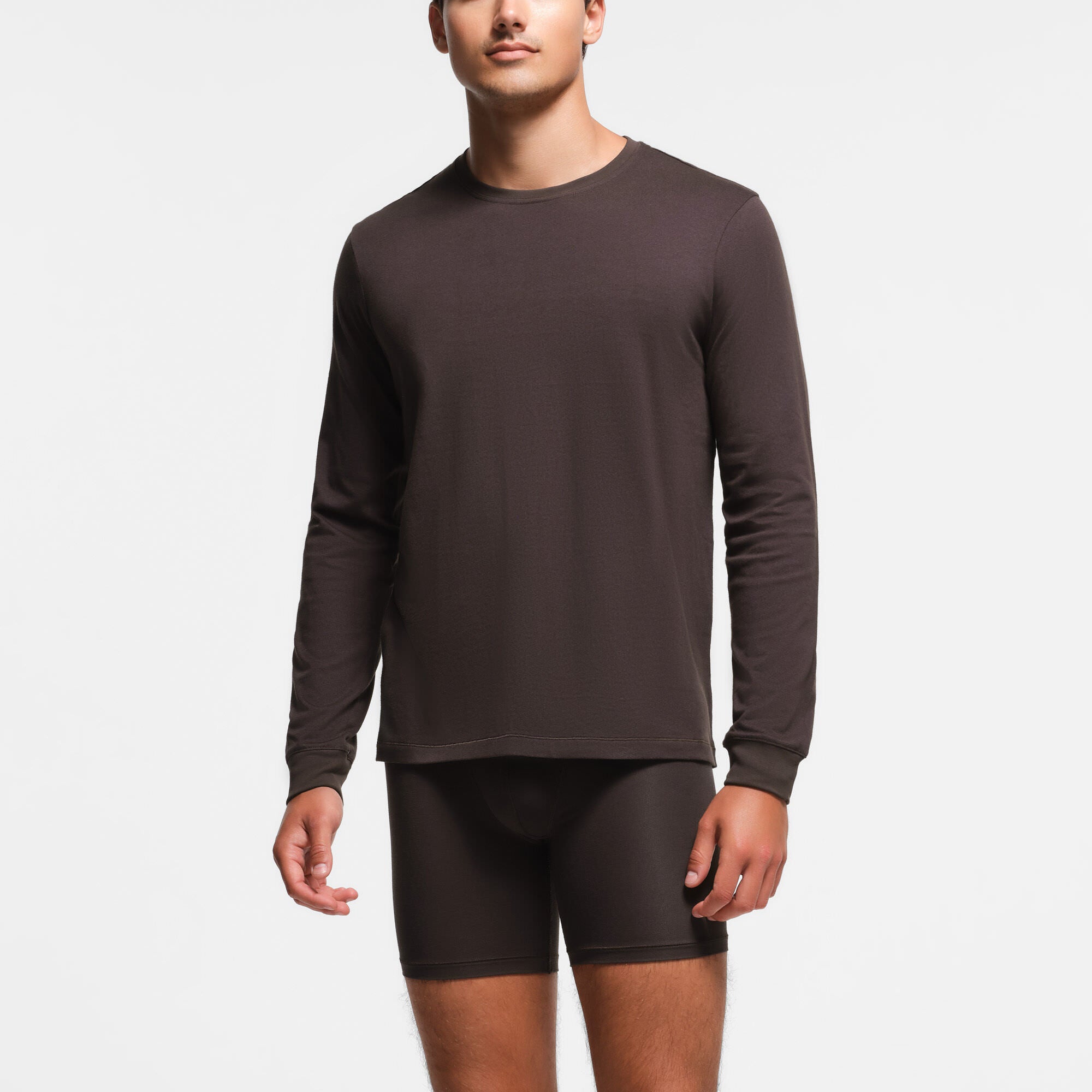 SKIMS COTTON MENS CLASSIC LONG SLEEVE T-SHIRT | PHOENIX