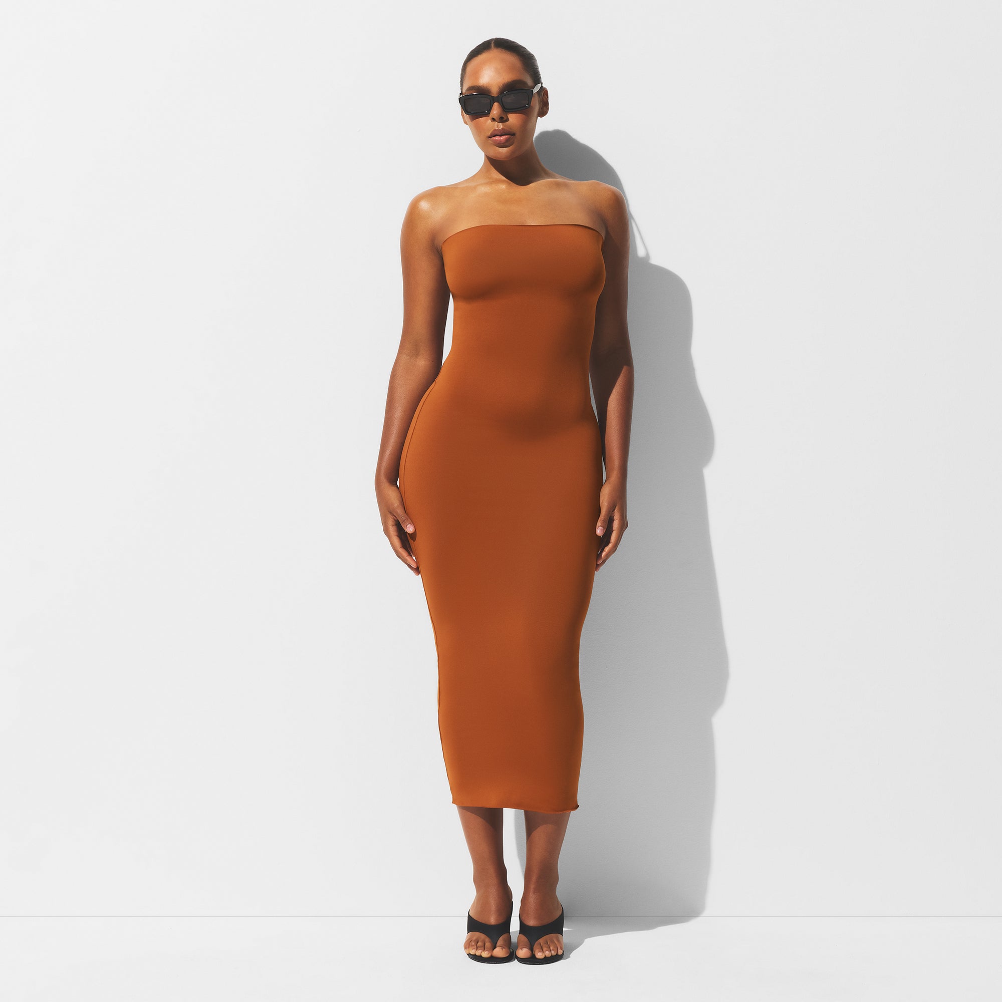 ICONIC SWIM CONVERTIBLE TUBE DRESS | BRONZE