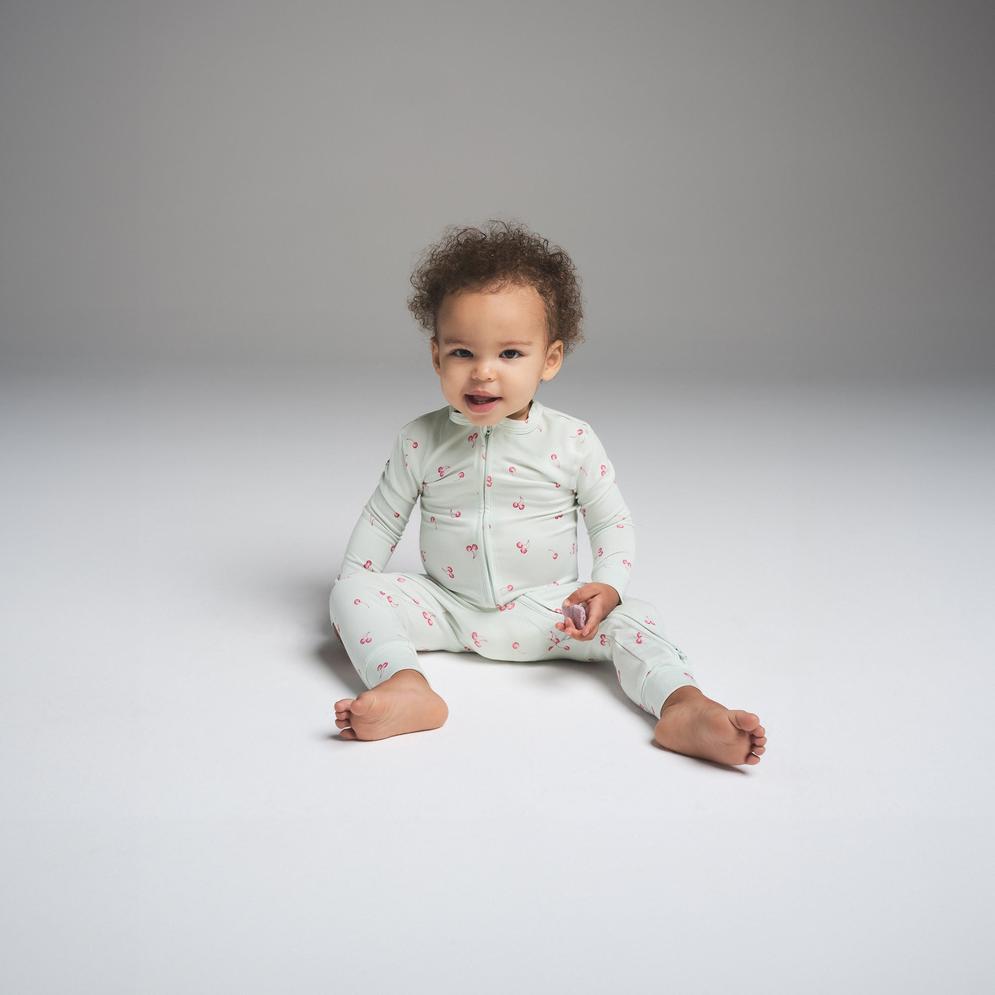 SKIMS SLEEP BABY ONESIE | CLOUD CHERRY PRINT