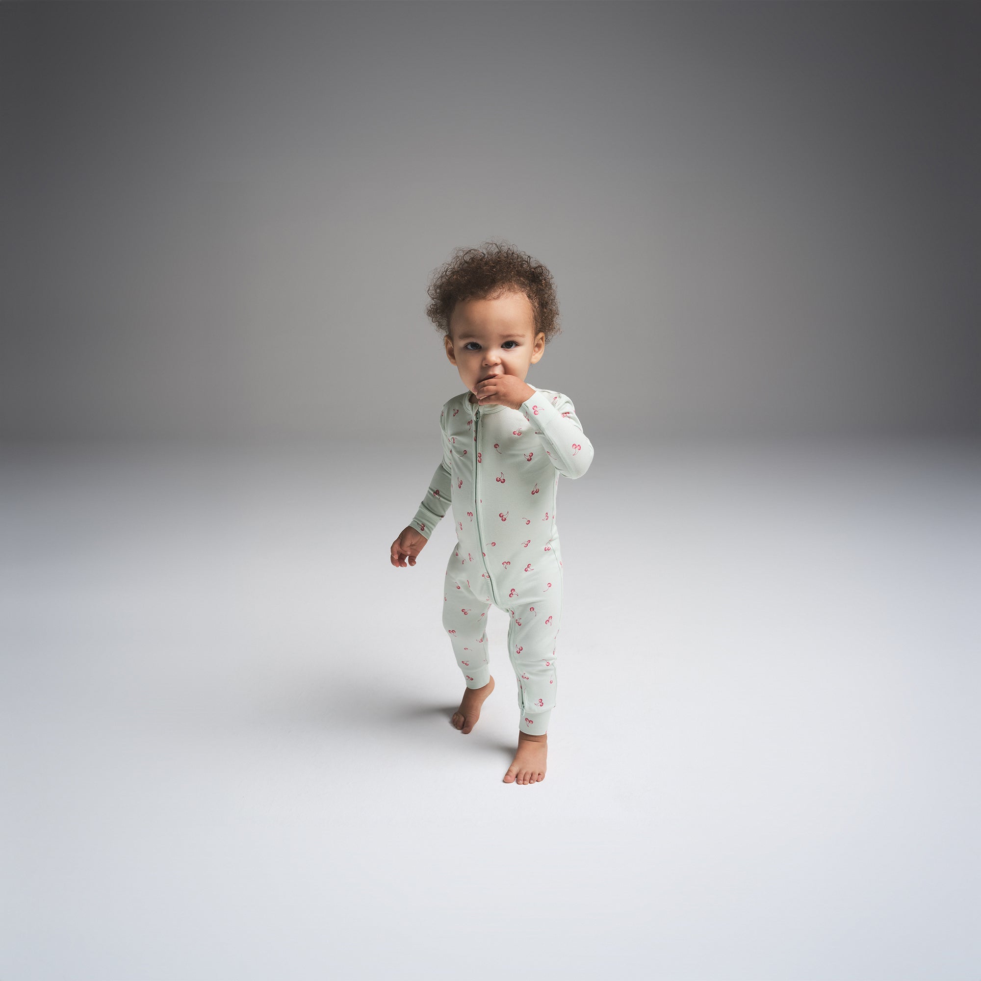 SKIMS SLEEP BABY ONESIE | CLOUD CHERRY PRINT - Image 2