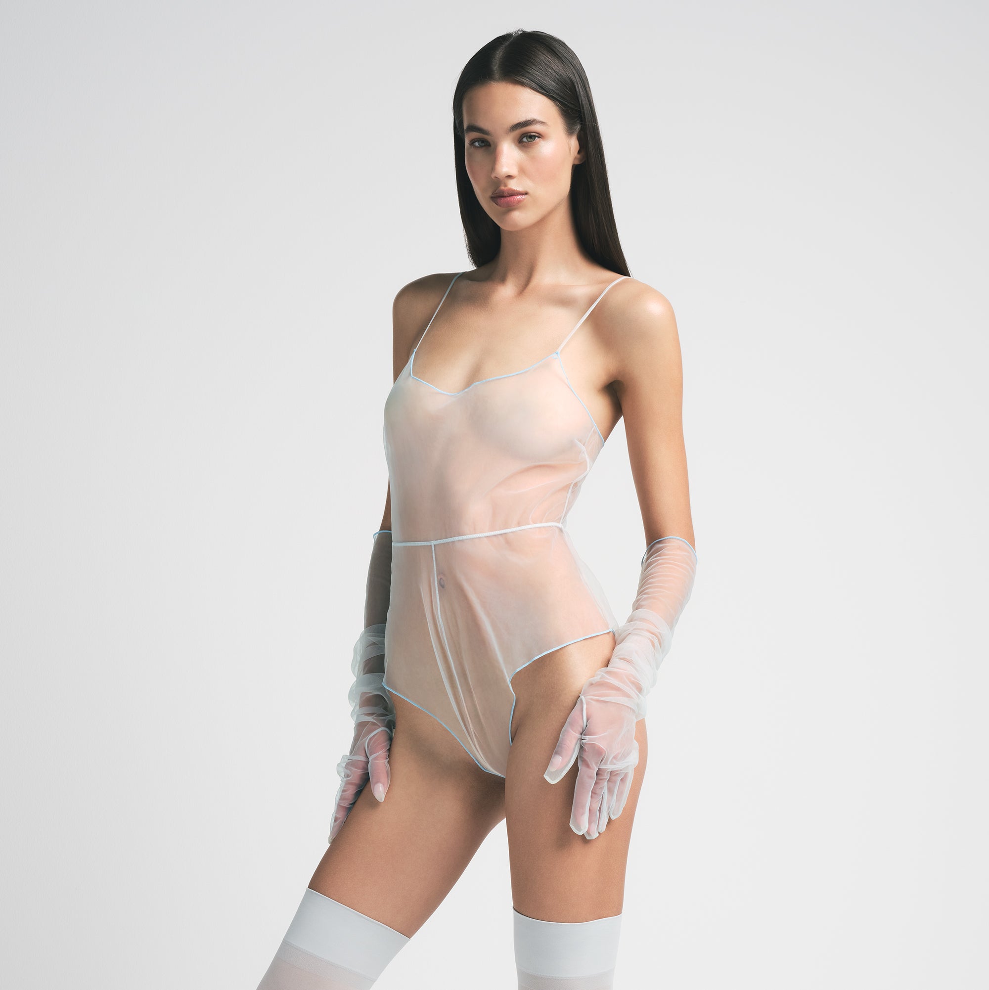 TULLE TEDDY | PLATINUM CONTRAST - Image 2