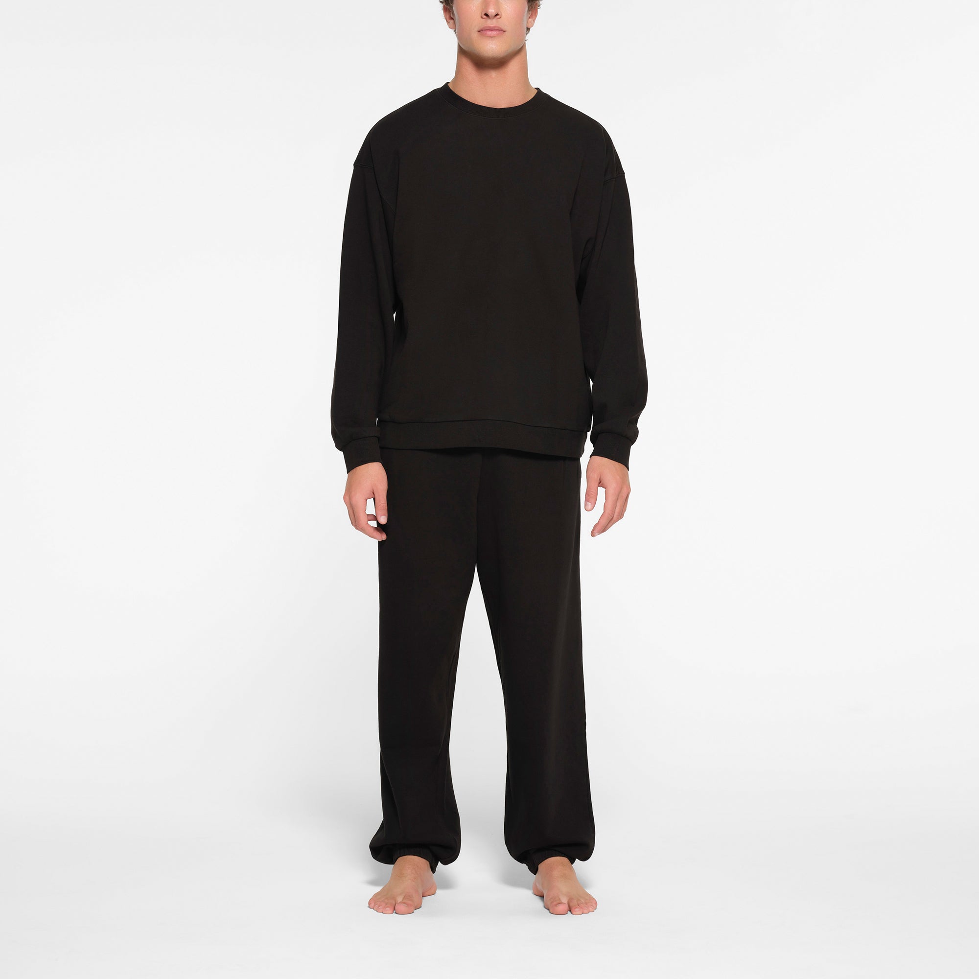 TERRY MENS CLASSIC CREWNECK | WASHED OBSIDIAN