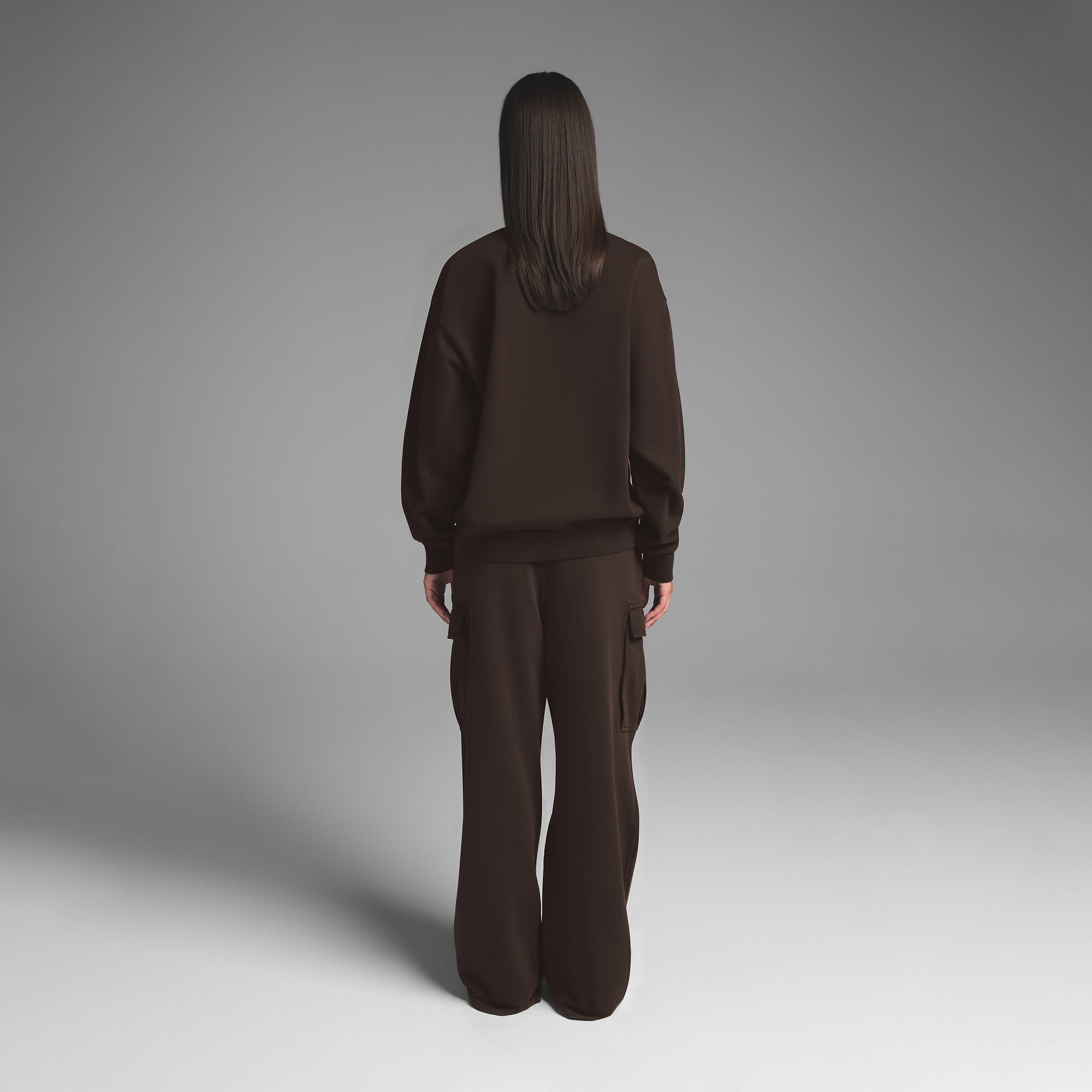 BOYFRIEND FLEECE CREWNECK | ESPRESSO - Image 3