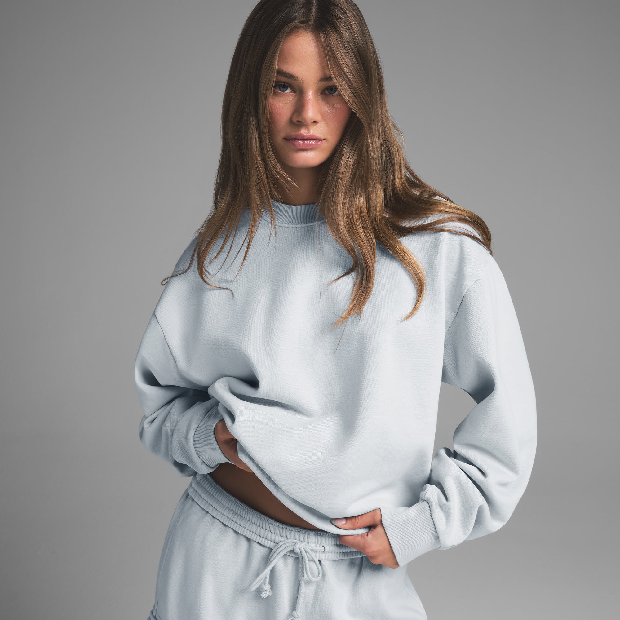 BOYFRIEND FLEECE CREWNECK | ZEN BLUE