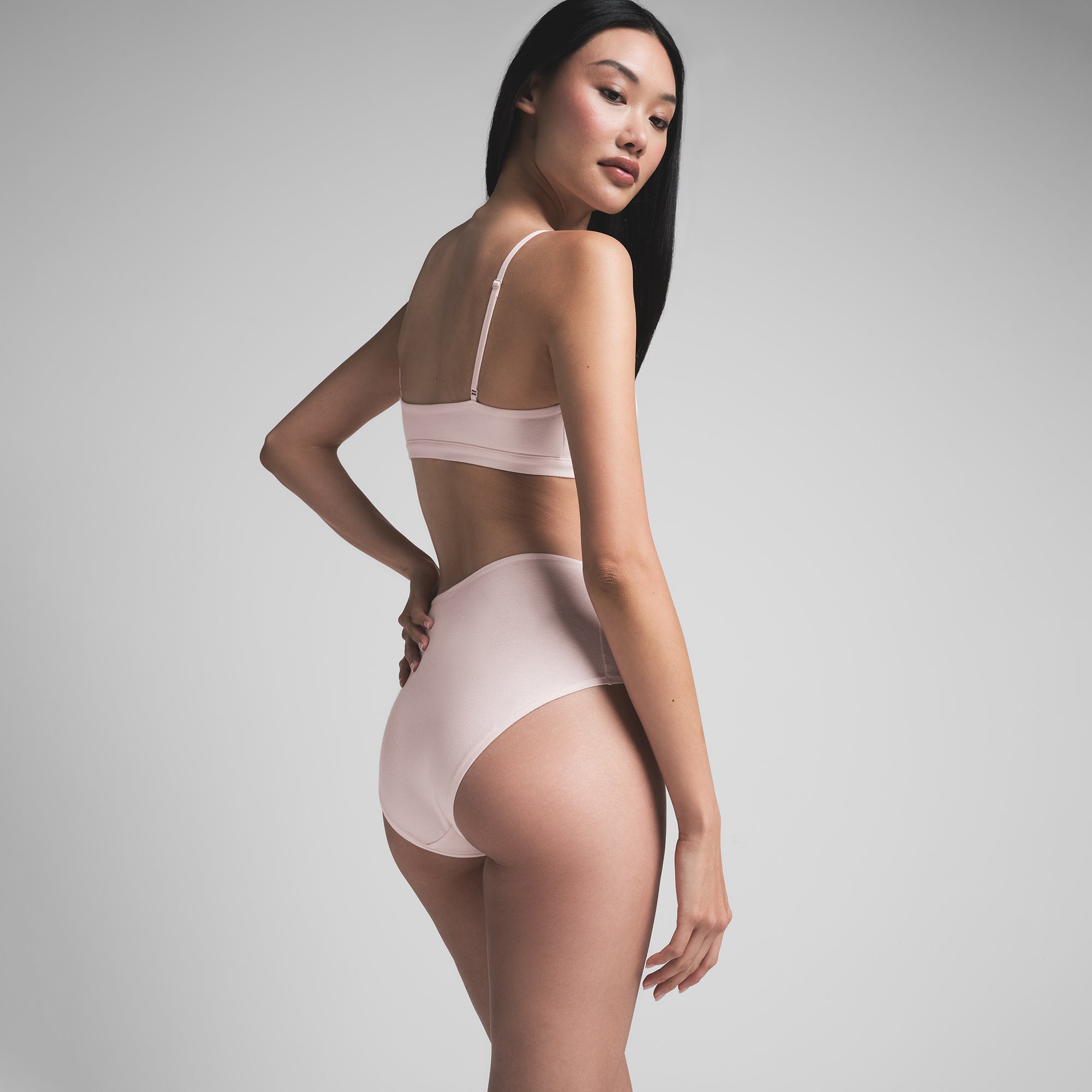 COTTON JERSEY FULL BRIEF | BARELY PINK - Image 4