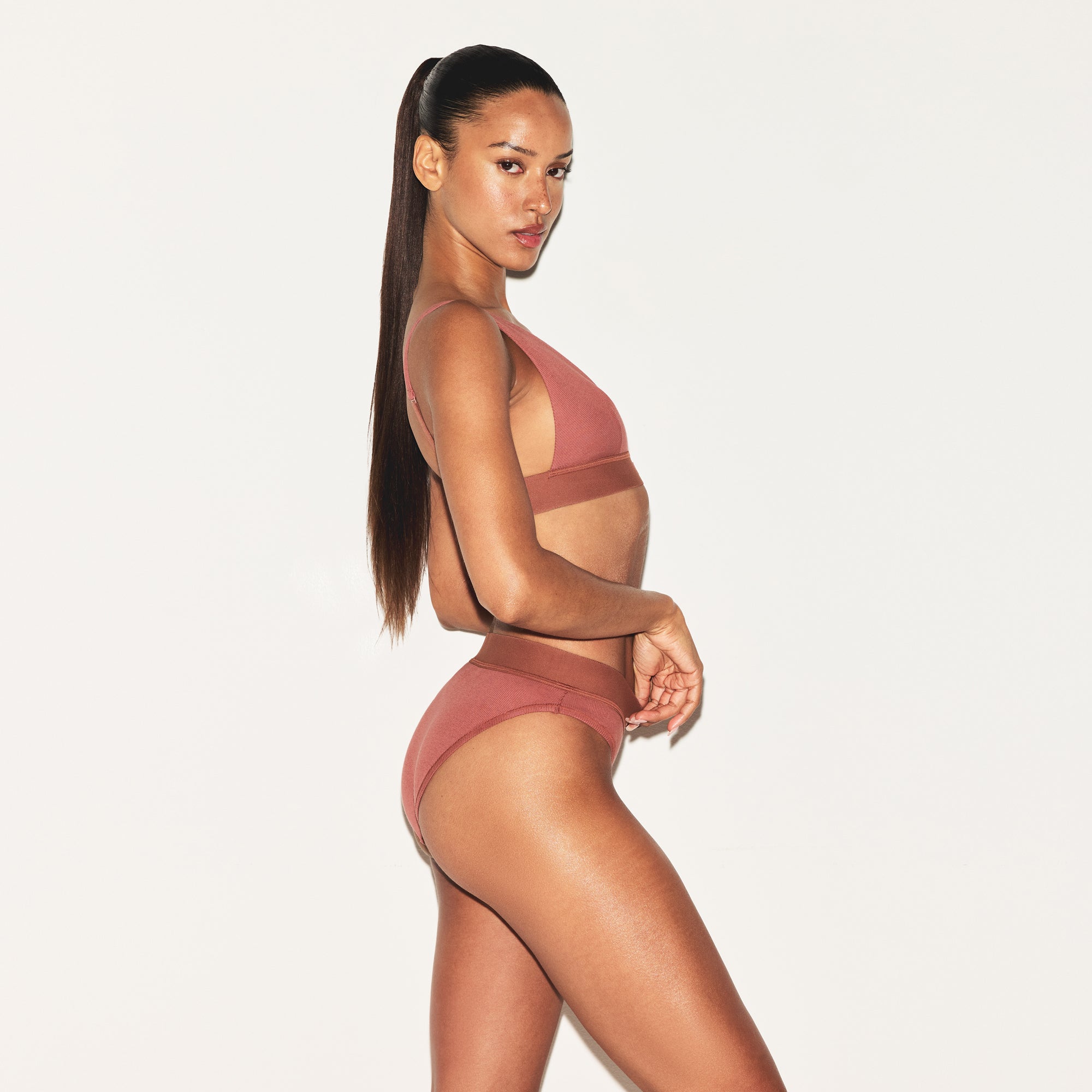 COTTON RIB BRIEF | REDWOOD