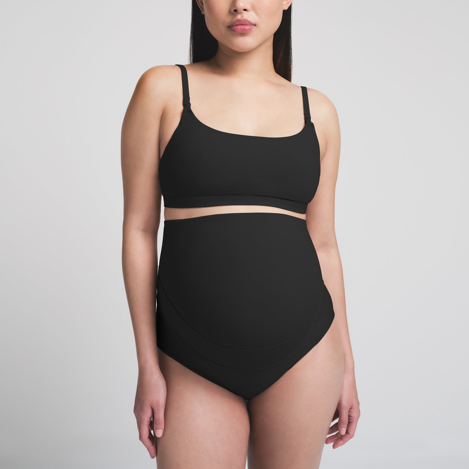 FITS EVERYBODY MATERNITY BANDED HIGH-WAISTED BRIEF | ONYX - Image 4