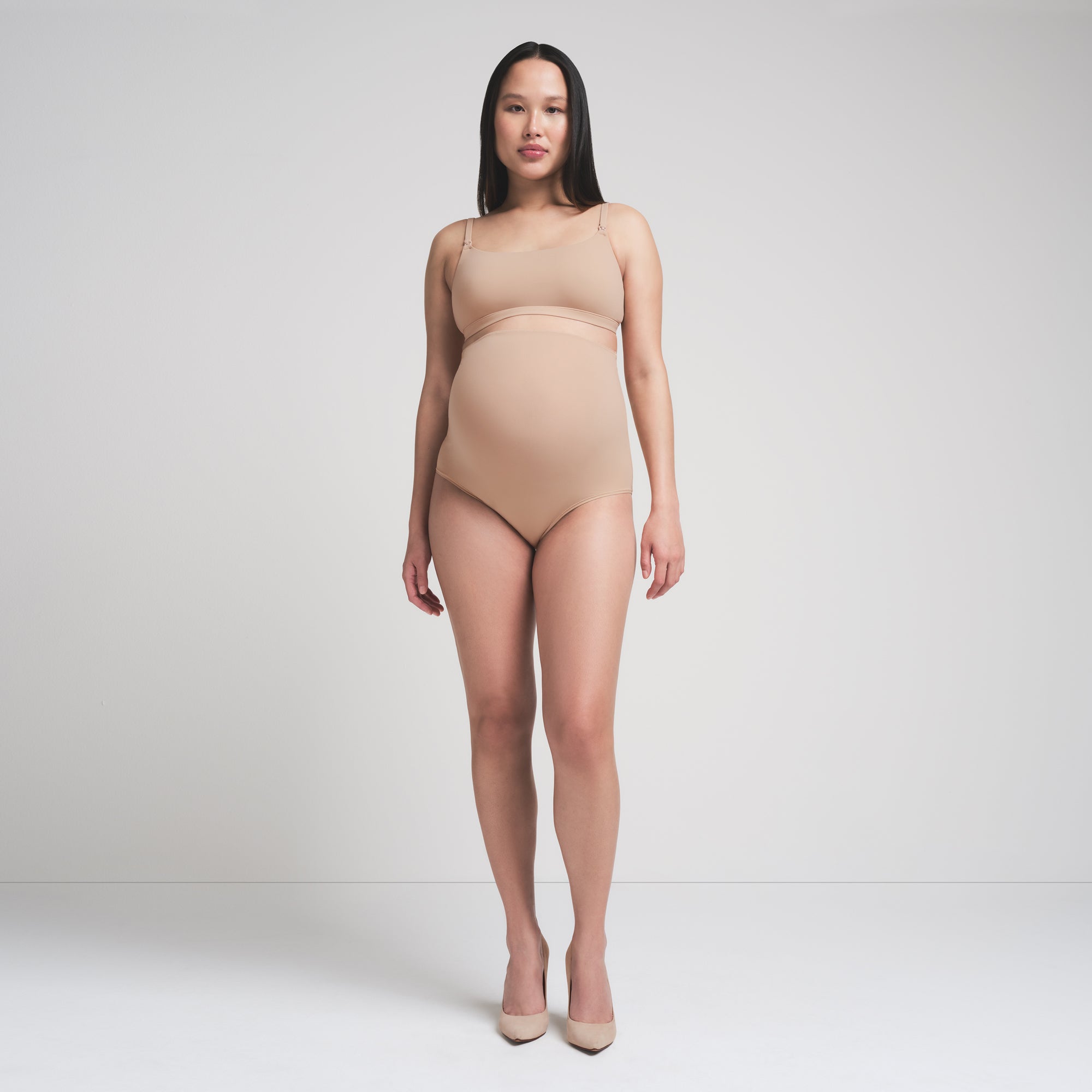 FITS EVERYBODY MATERNITY HIGH-WAISTED BRIEF | CLAY - Image 2