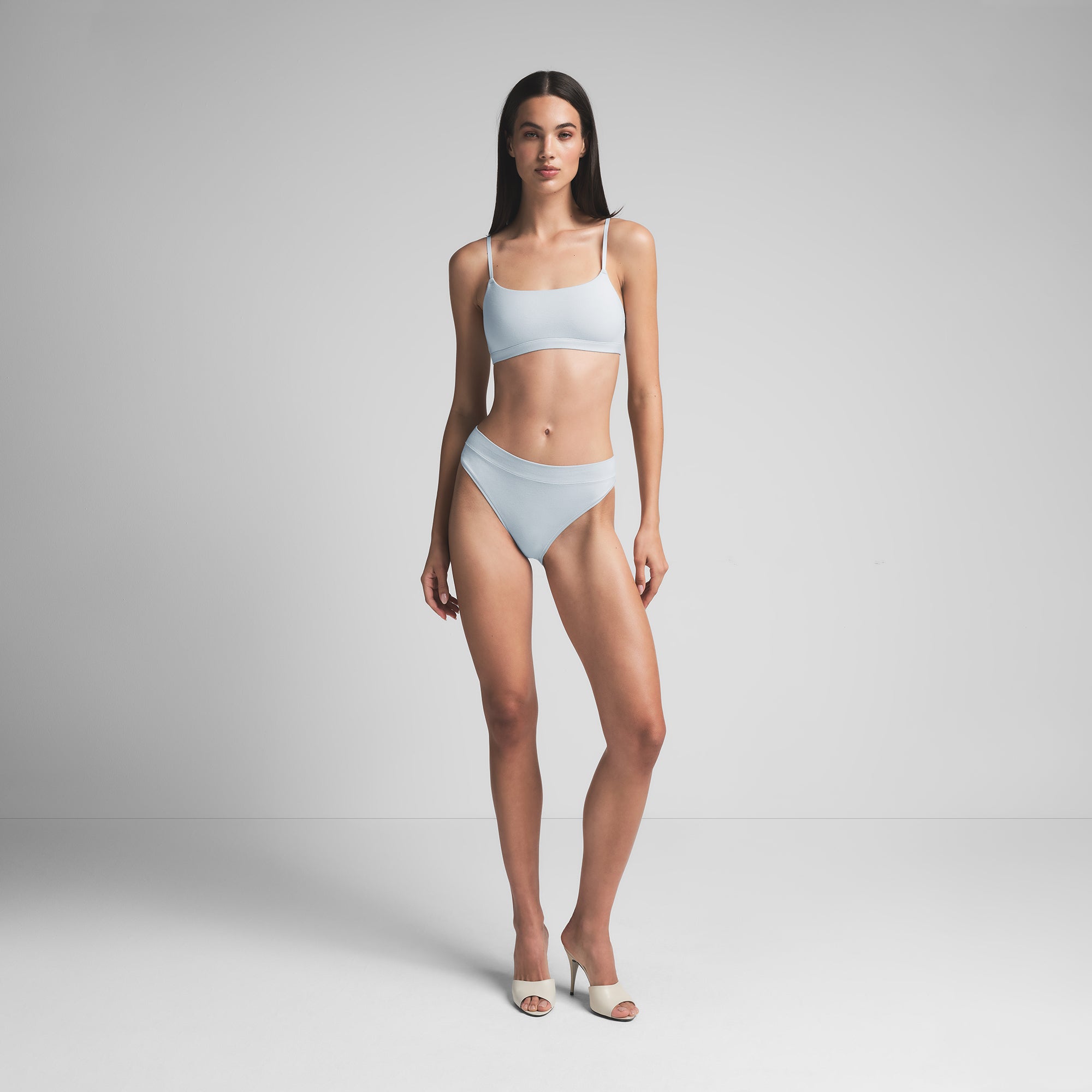 COTTON JERSEY CHEEKY TANGA | ZEN BLUE