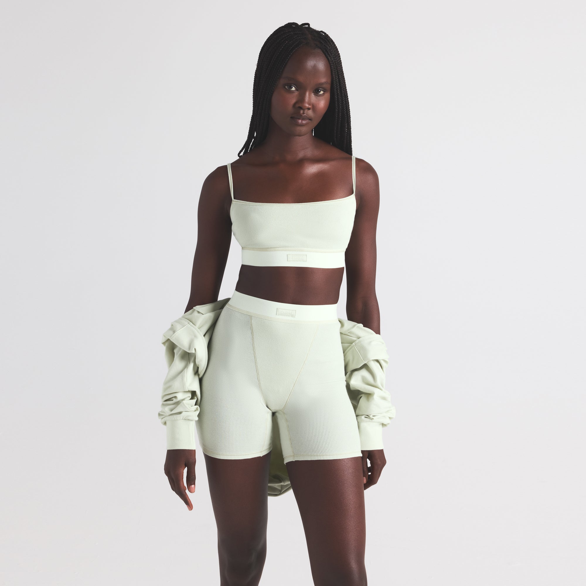 COTTON RIB BOXER | SPEARMINT