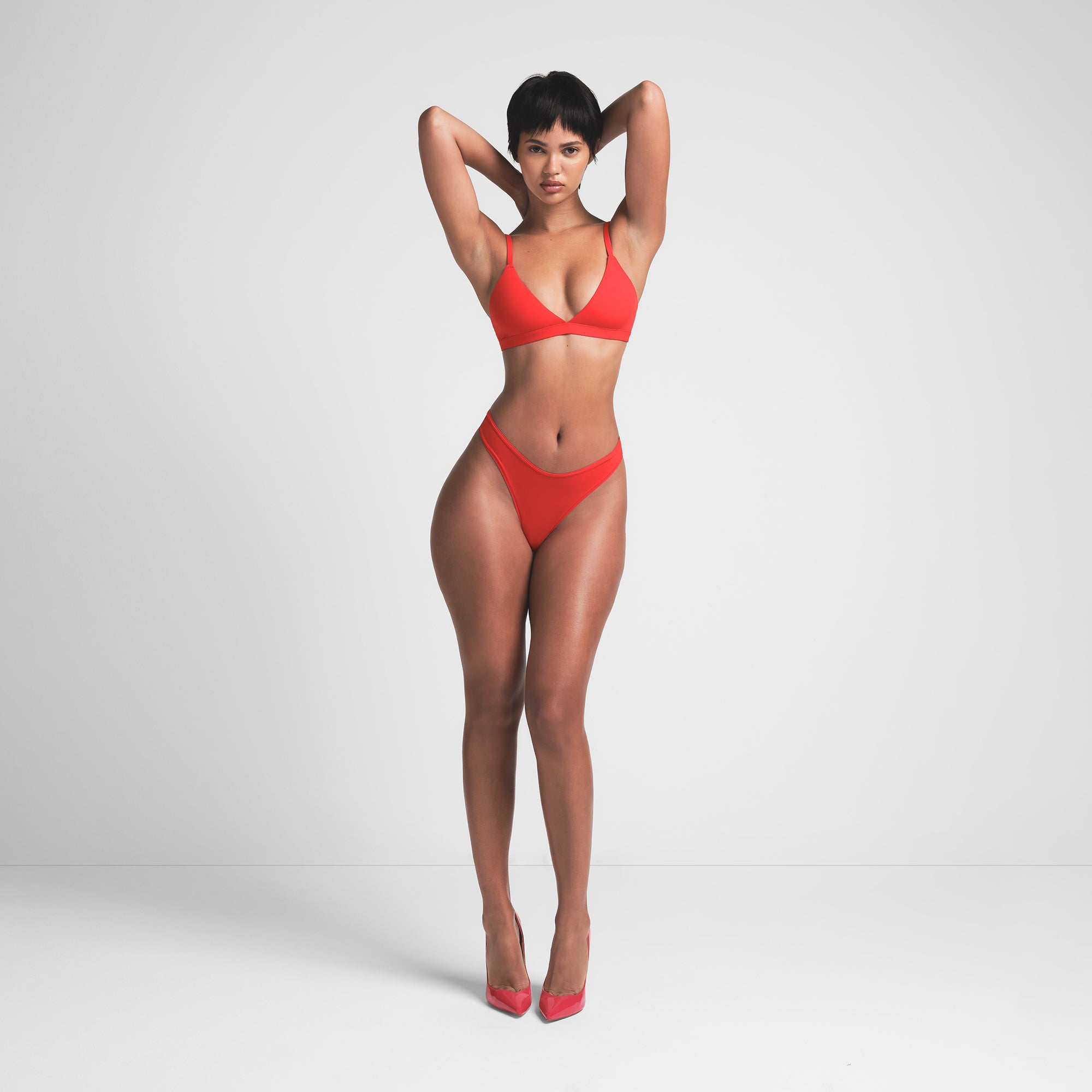 FITS EVERYBODY DIPPED FRONT THONG | CHERRY