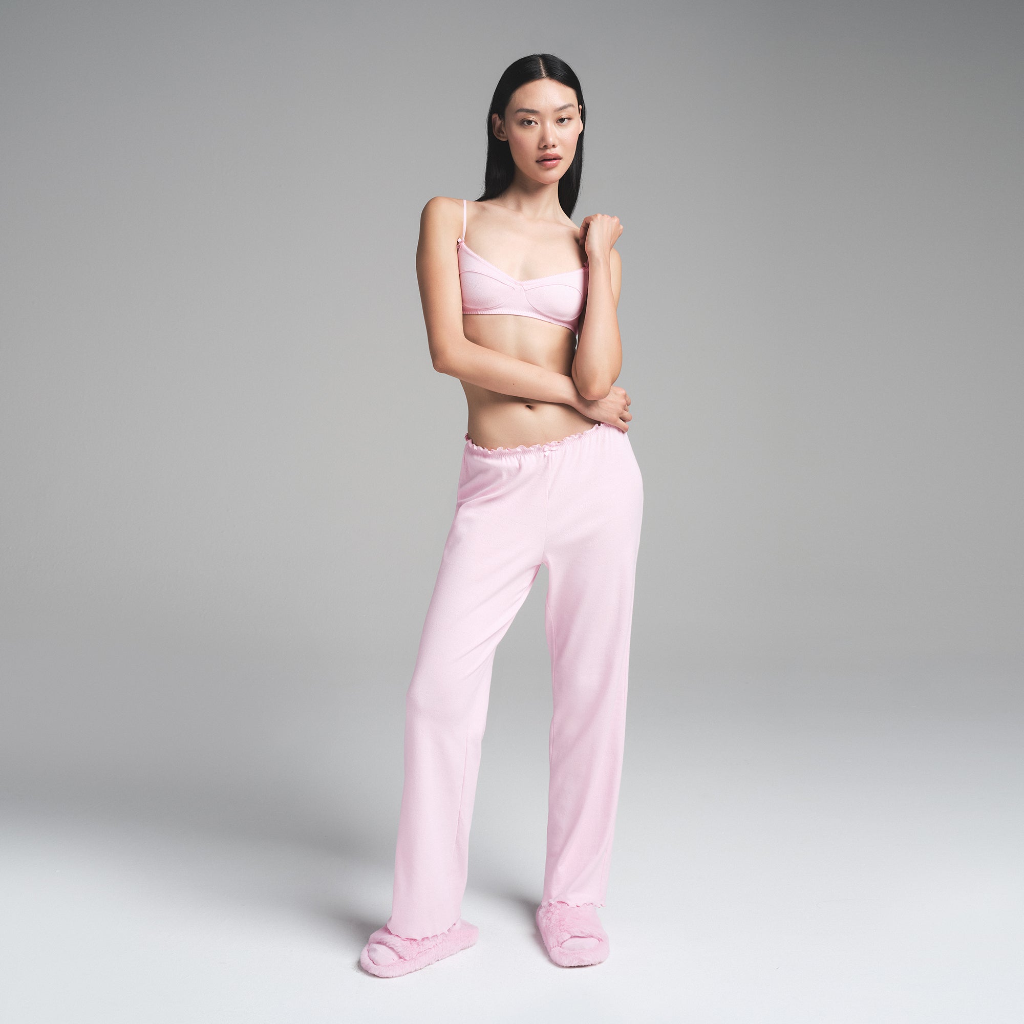 LOGO POINTELLE STRAIGHT LEG PANT | CHERRY BLOSSOM