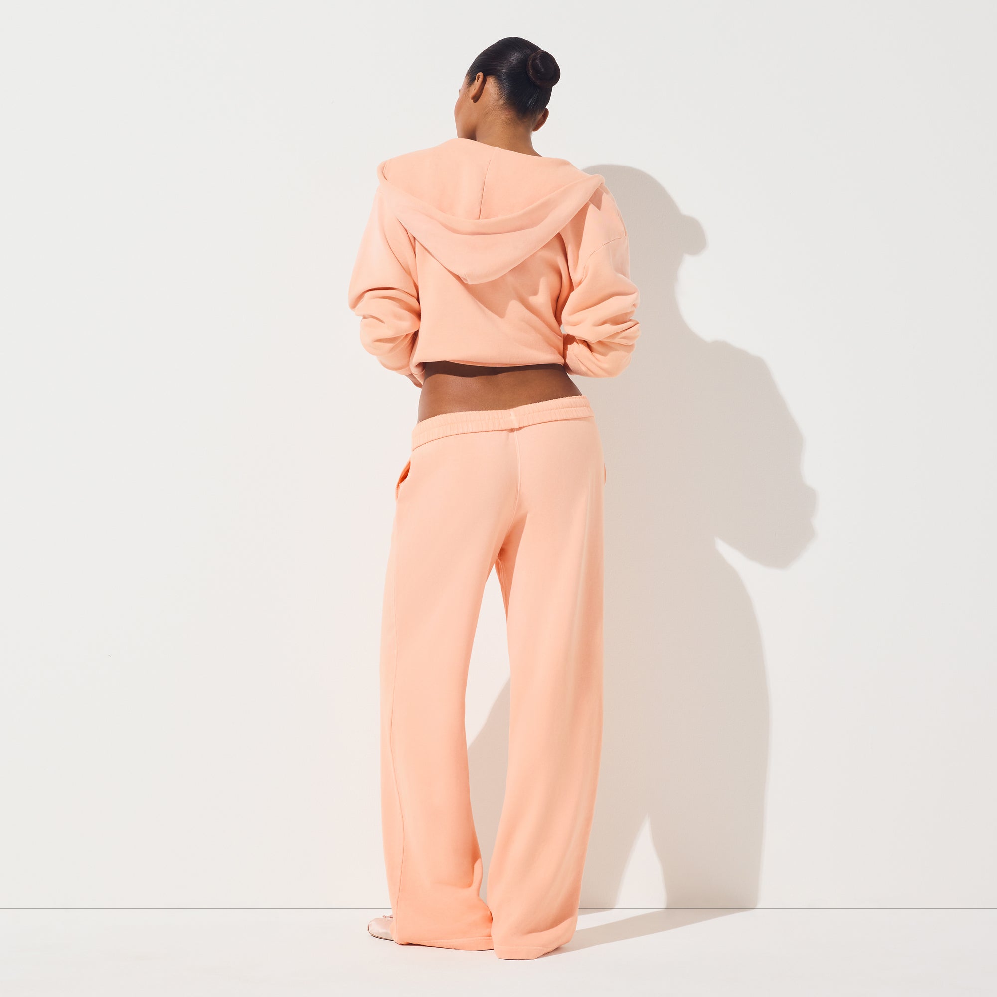 FRENCH TERRY STRAIGHT LEG PANT | CANTALOUPE - Image 2