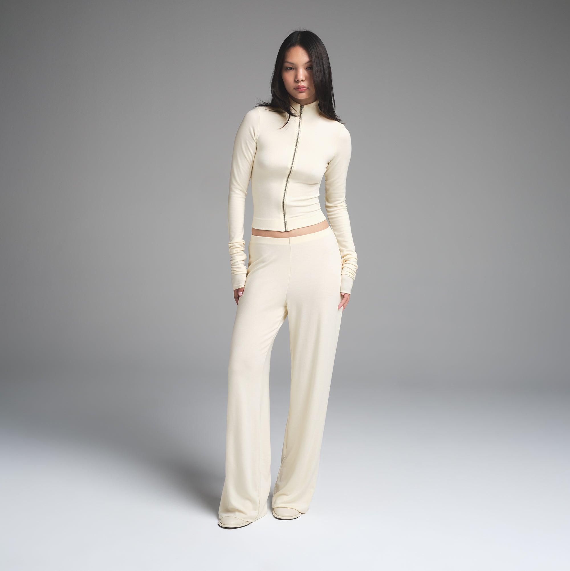 SKIMS CLOUD STRAIGHT LEG PANT | ECRU - Image 2