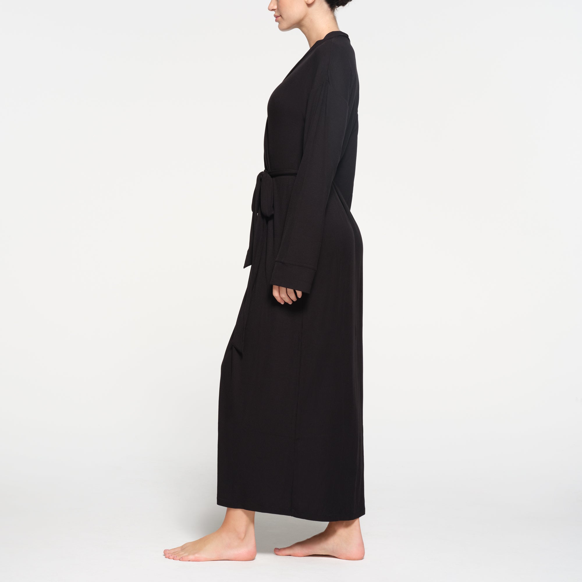 SOFT LOUNGE LONG ROBE | ONYX - Image 2