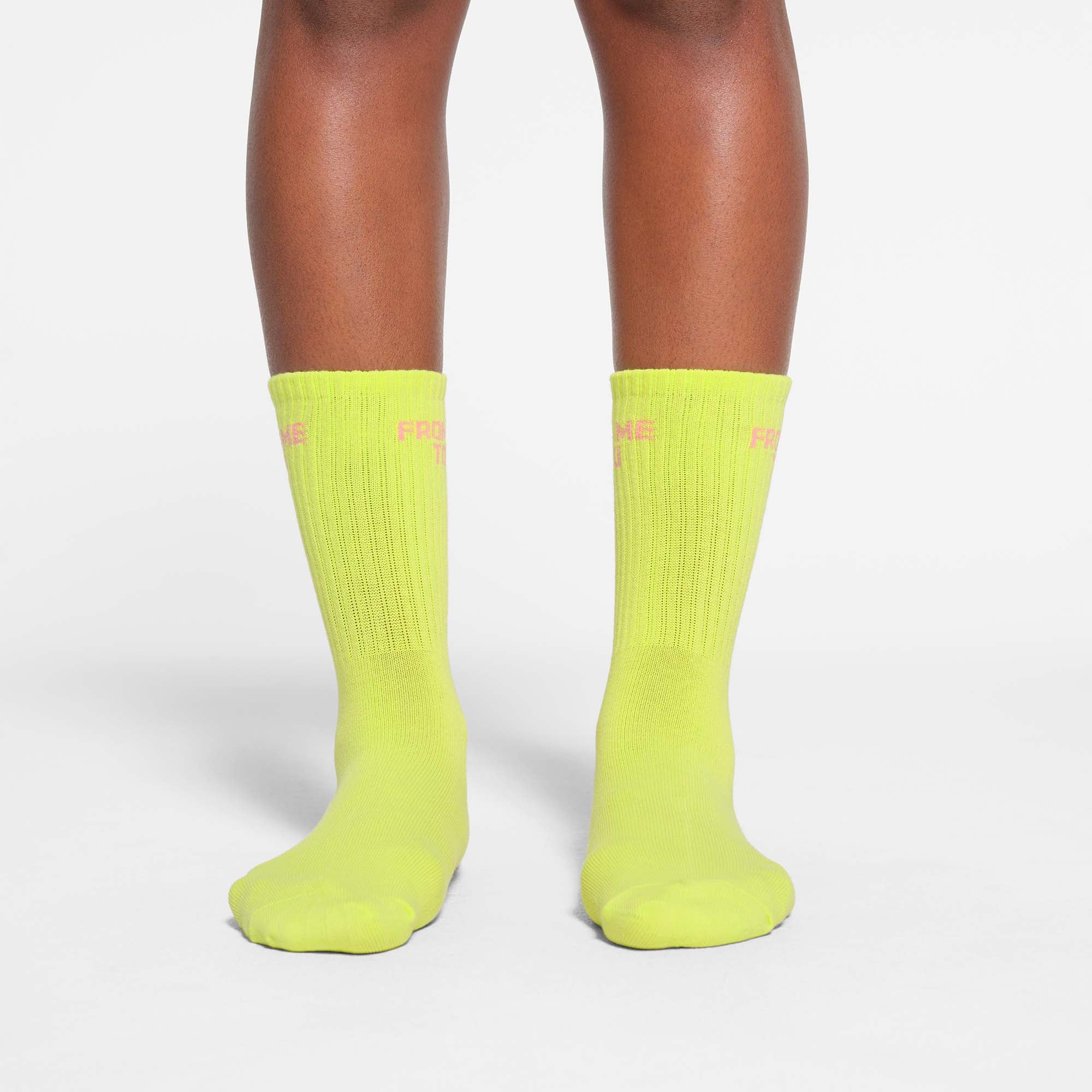 RIBBED CREW SOCK 5-PACK | DAFFODIL BABY PINK MULTI