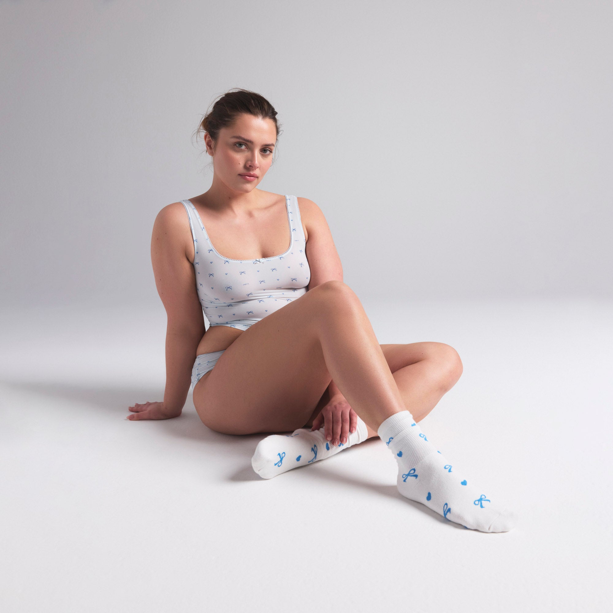 WEDDING SOCK 2-PACK | MARBLE AND CLOUD BOW PRINT - Image 4