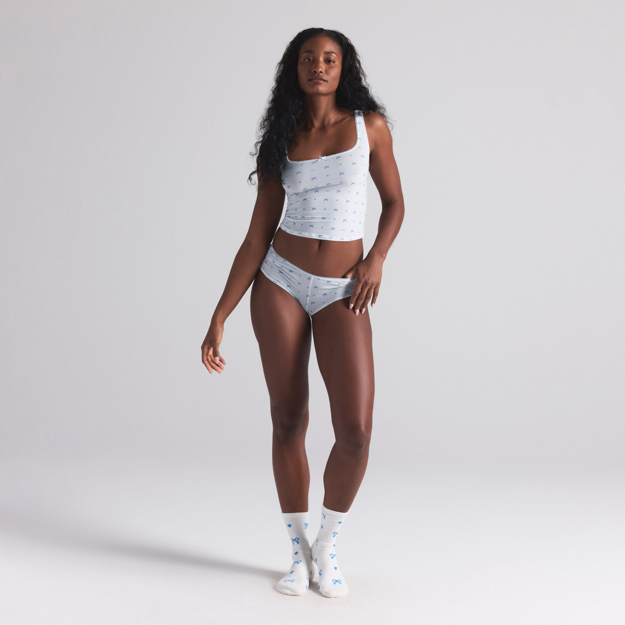 WEDDING SOCK 2-PACK | MARBLE AND CLOUD BOW PRINT - Image 3