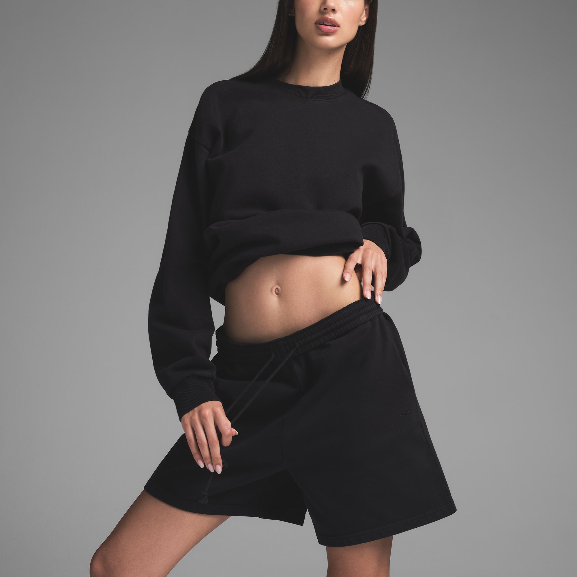 BOYFRIEND FLEECE SHORT | WASHED ONYX - Image 3