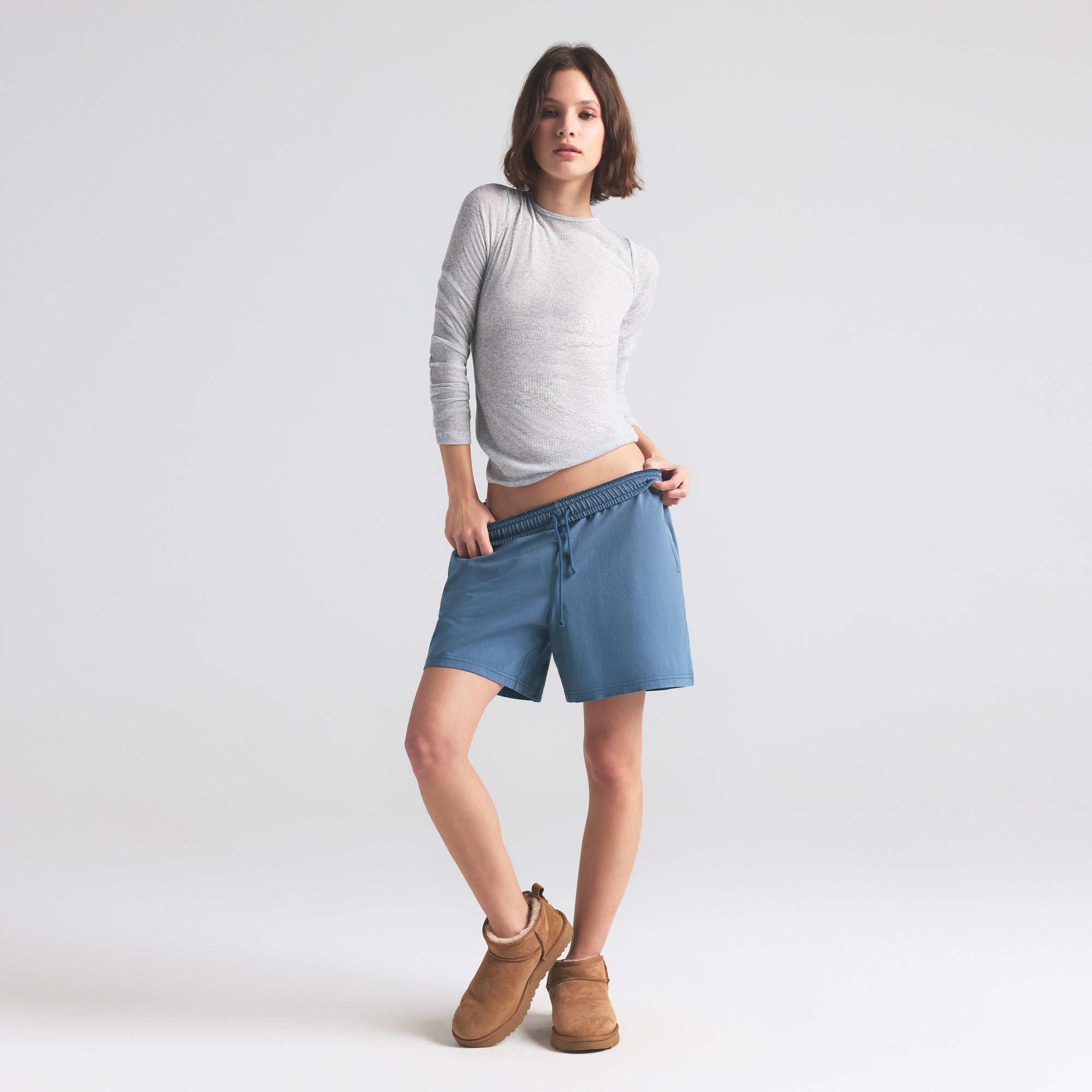 OUTDOOR HEAVY JERSEY LONG SHORT | HARBOR