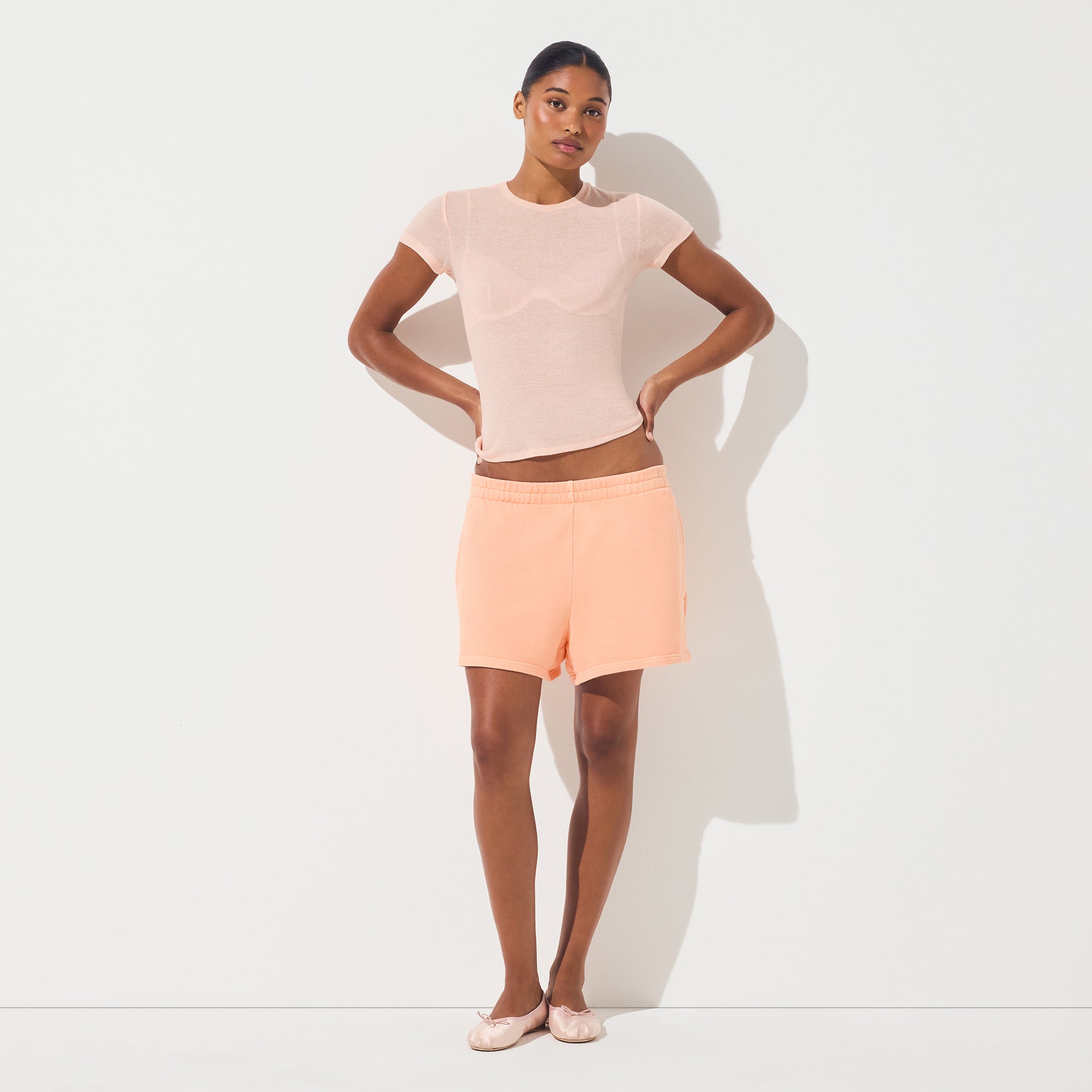 FRENCH TERRY CLASSIC SHORT | CANTALOUPE - Image 5