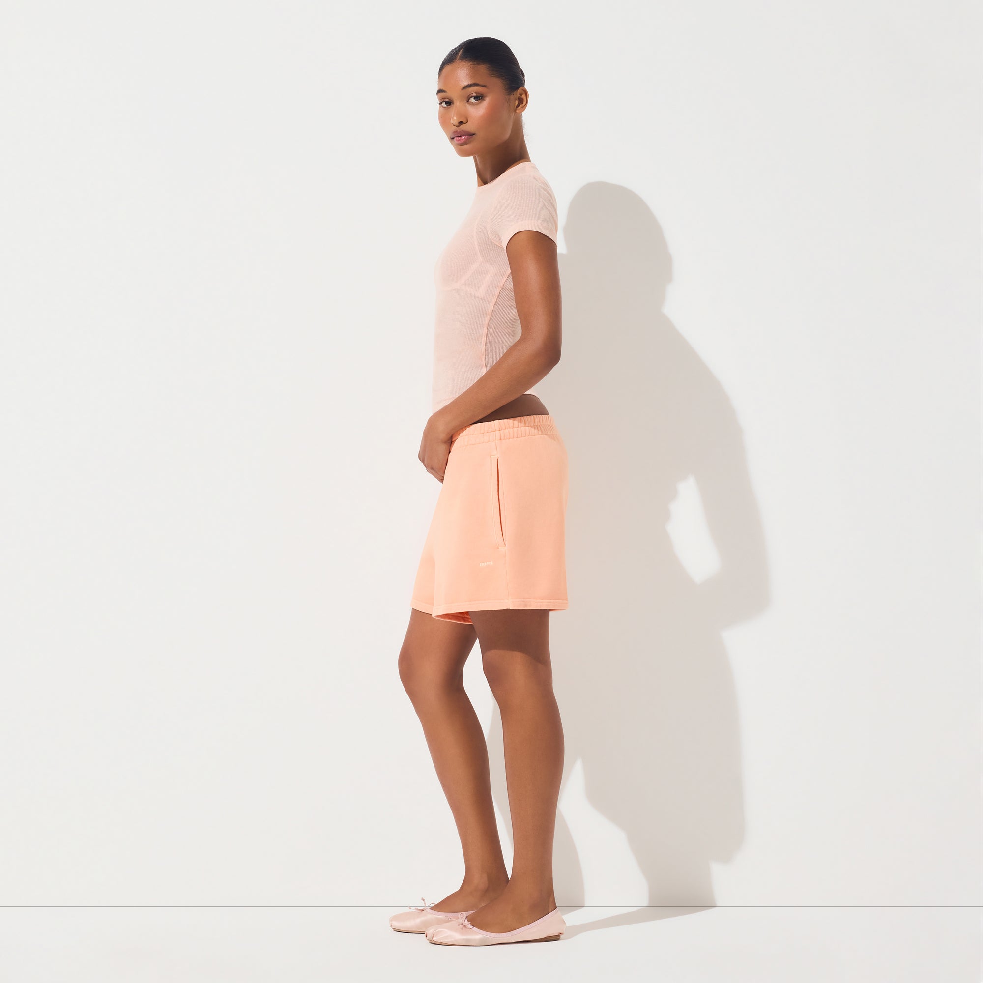 FRENCH TERRY CLASSIC SHORT | CANTALOUPE - Image 2