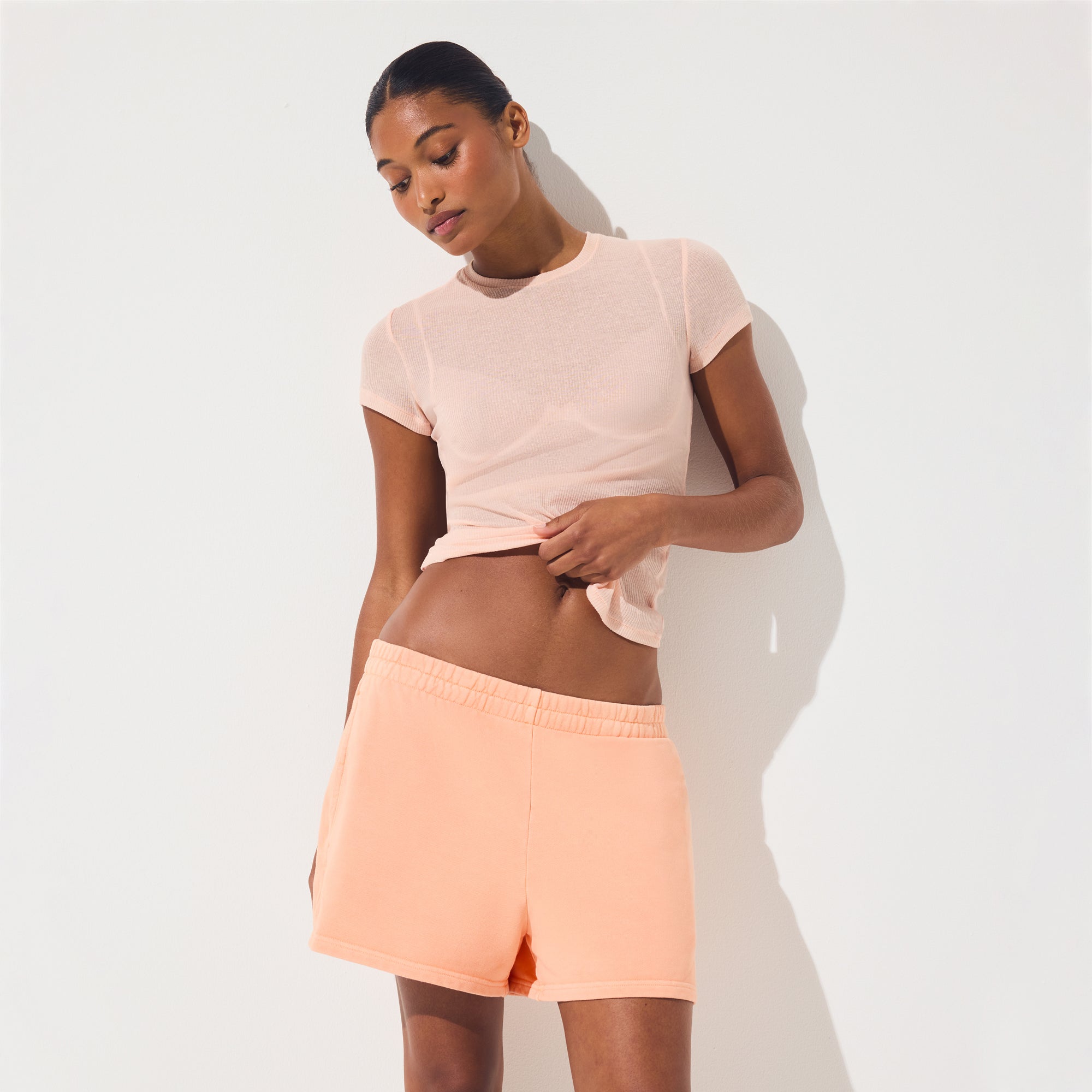 FRENCH TERRY CLASSIC SHORT | CANTALOUPE - Image 3