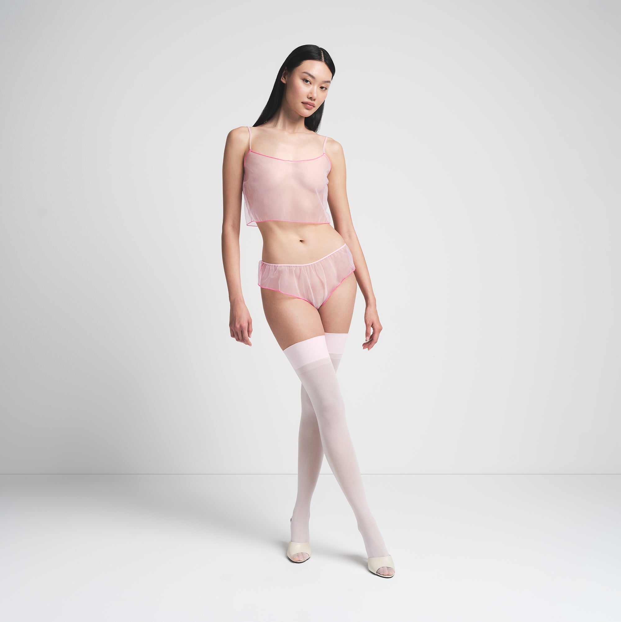 HOSIERY THIGH HIGH STOCKINGS | CHERRY BLOSSOM - Image 2