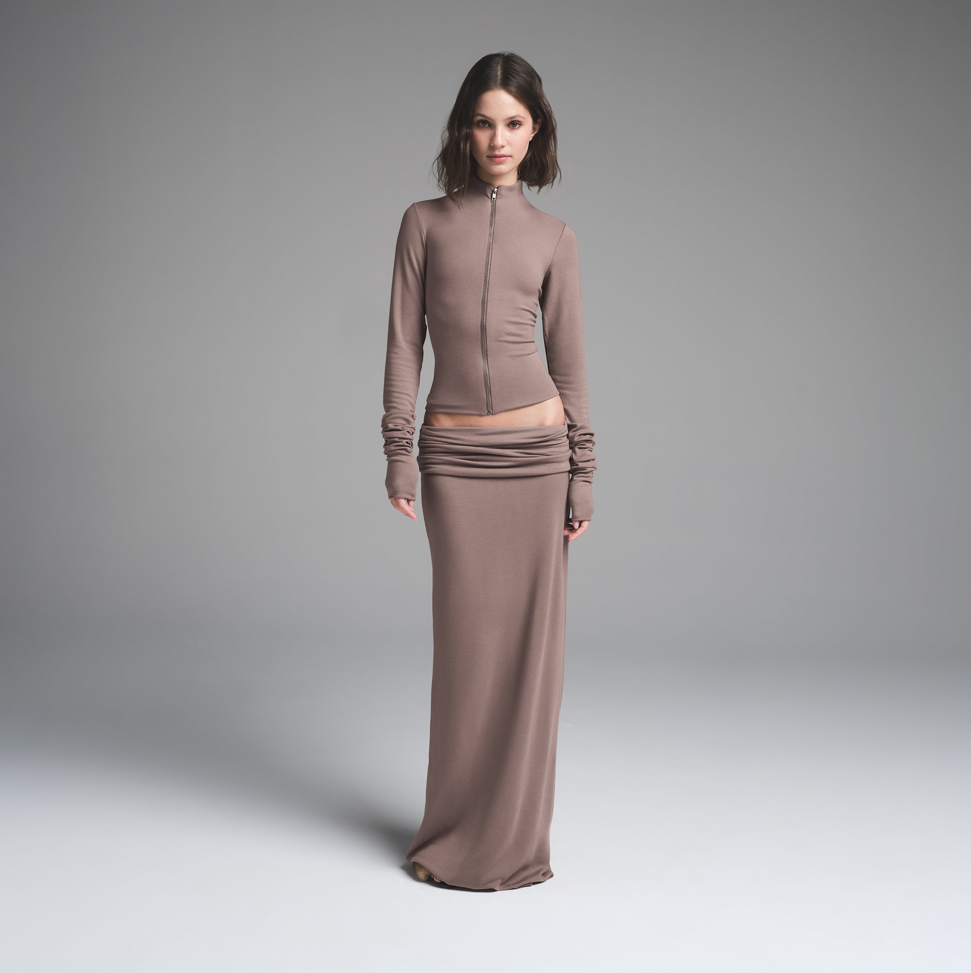 SKIMS CLOUD FOLDOVER SKIRT | AMETHYST