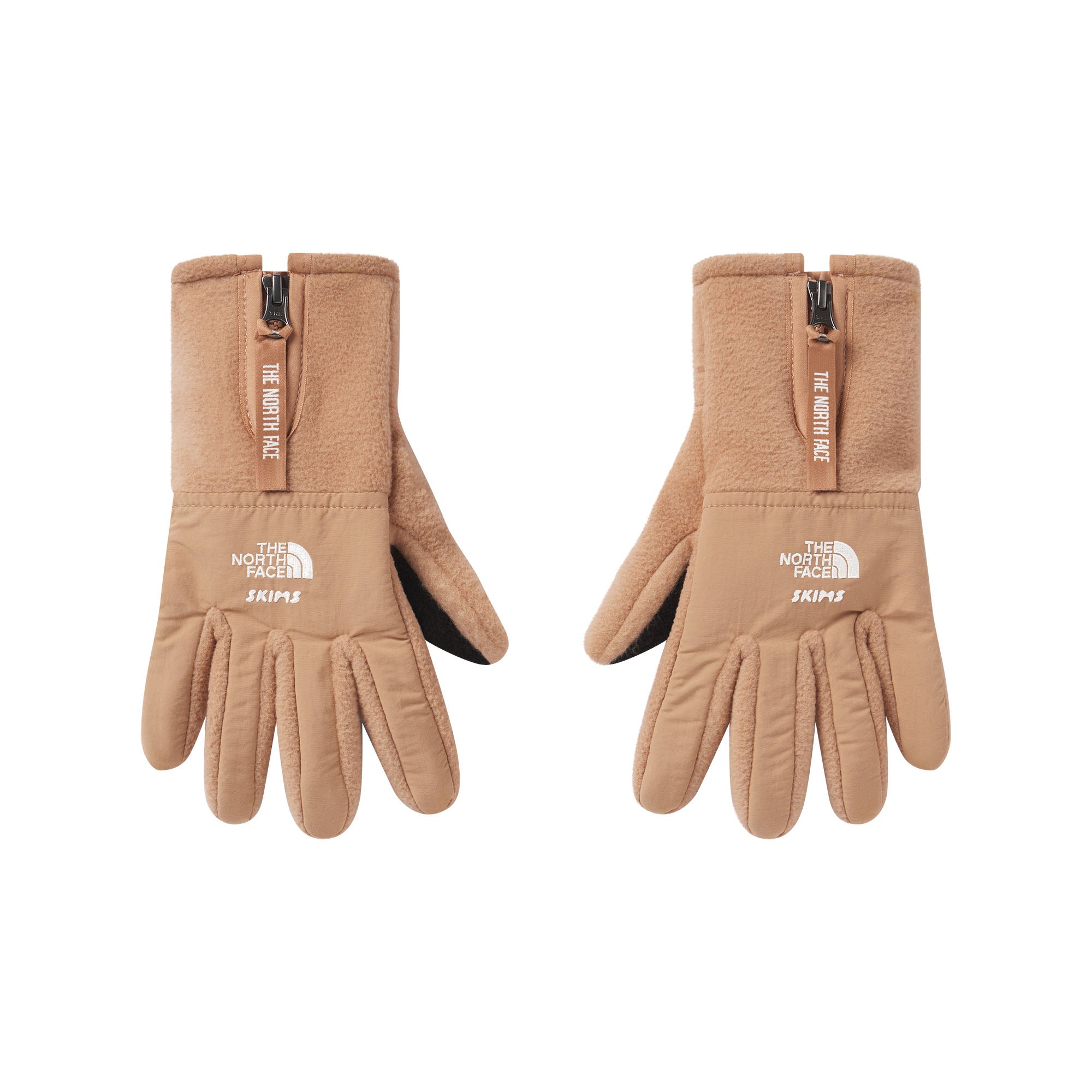THE NORTH FACE X SKIMS RETRO DENALI FLEECE GLOVES | OCHRE - Image 6