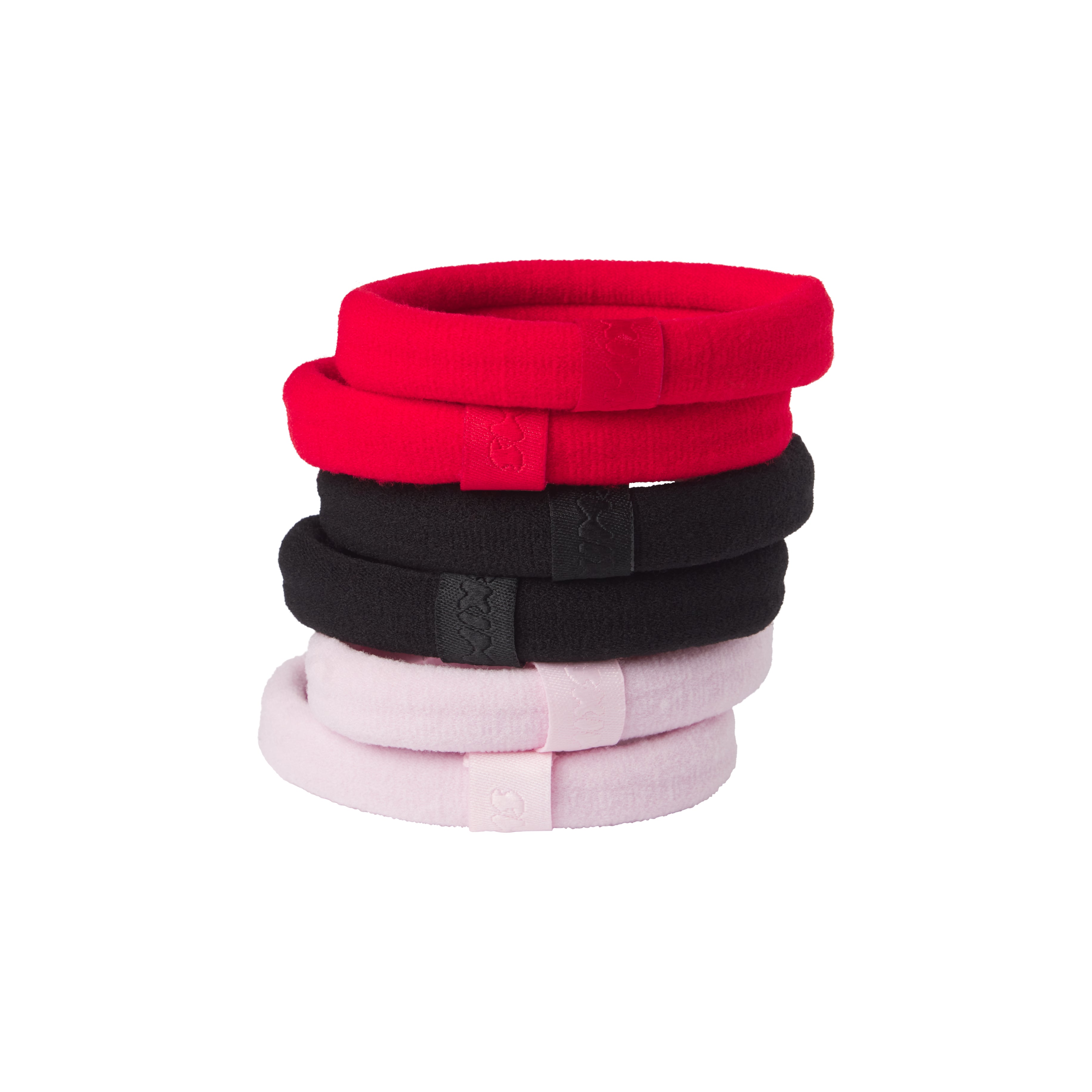 KNIT HAIR TIES 6-PACK | CHERRY BLOSSOM CAYENNE MULTI
