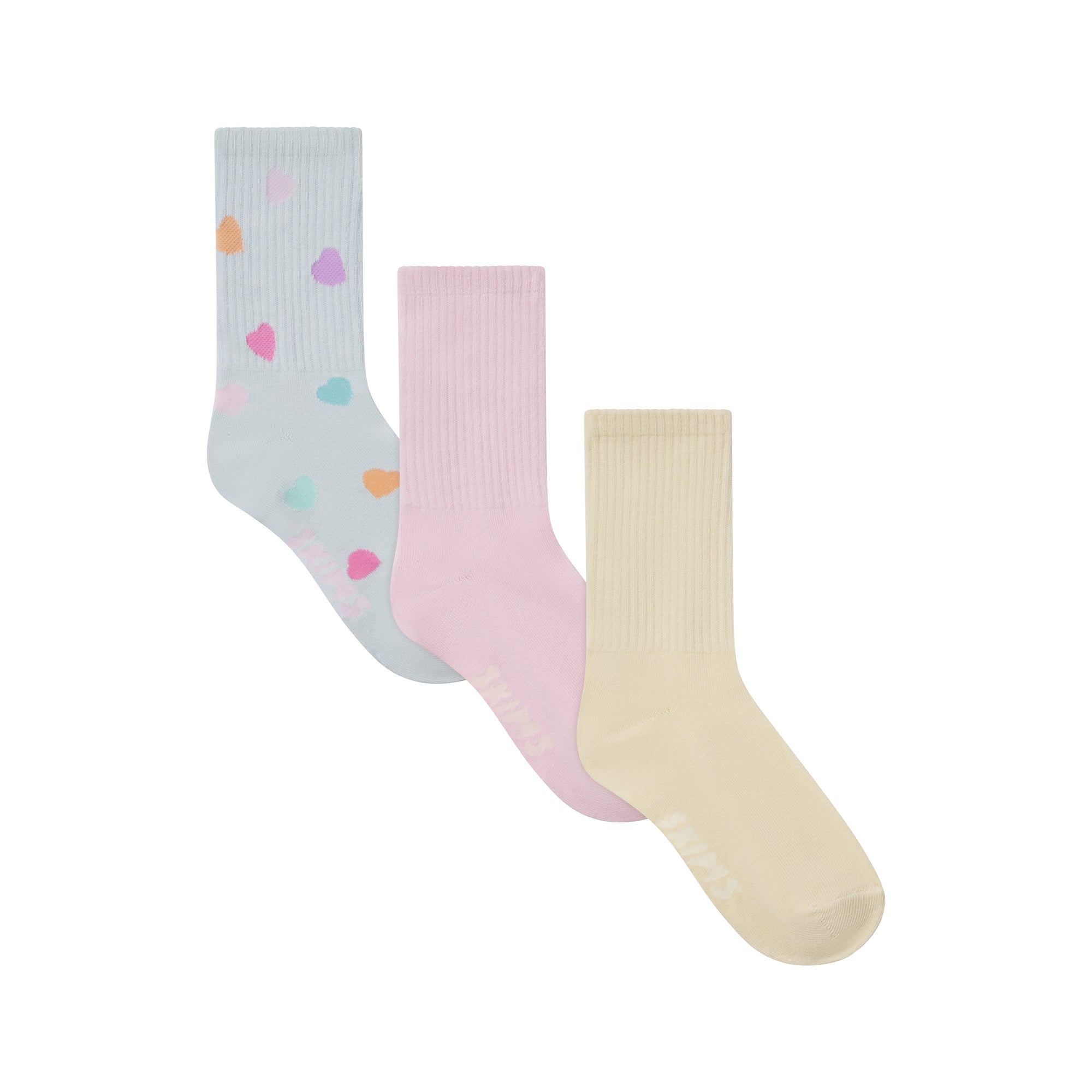 RIBBED CREW SOCK 3-PACK | BUTTER MULTI - Image 10