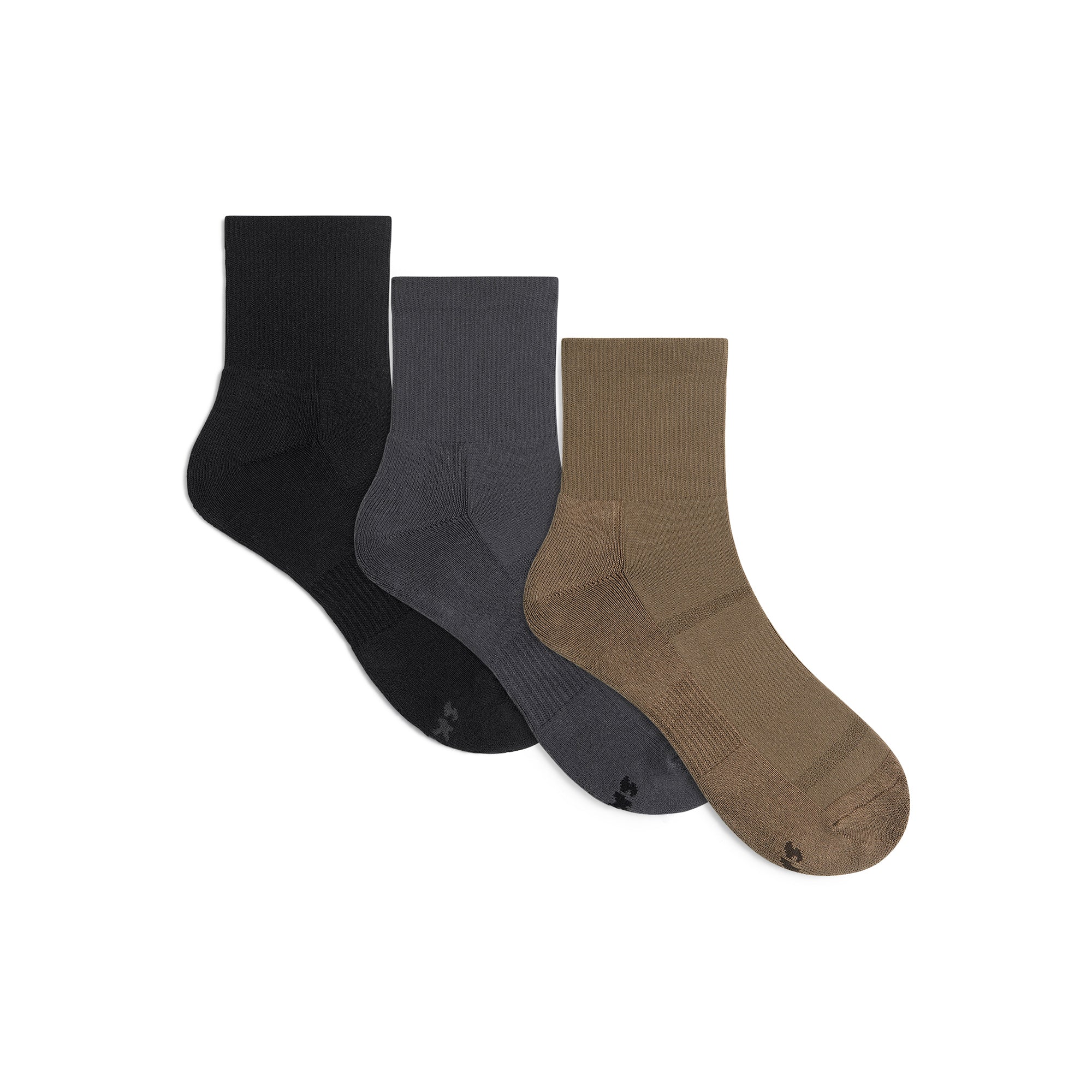 COMFORT QUARTER SOCK 3-PACK | RAVEN MULTI