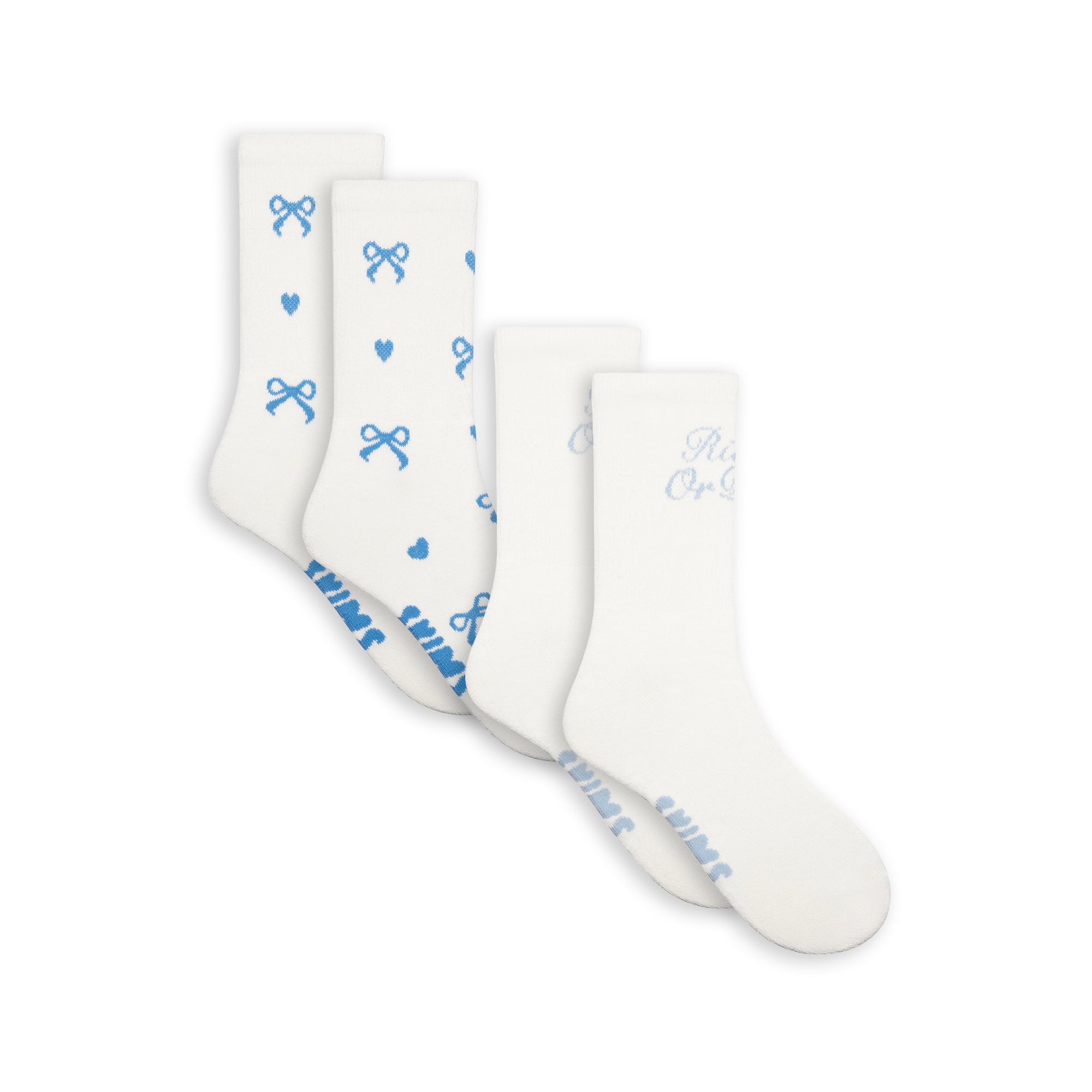 WEDDING SOCK 2-PACK | MARBLE AND CLOUD BOW PRINT - Image 10