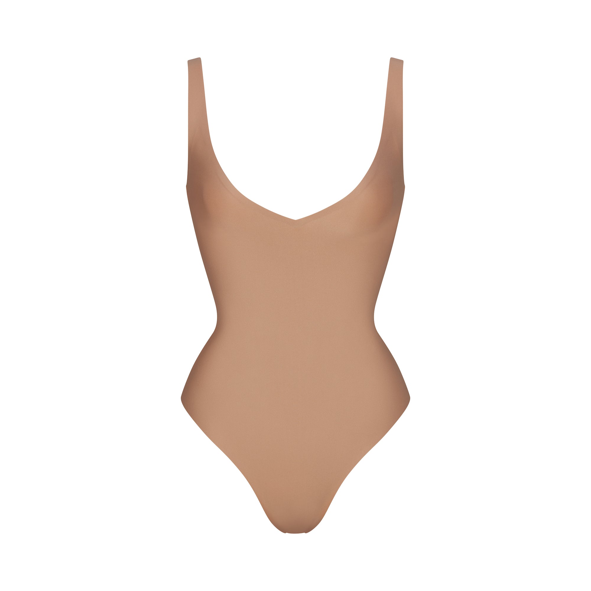 SKIMS BODY UNLINED PLUNGE THONG BODYSUIT | SIENNA - Image 6