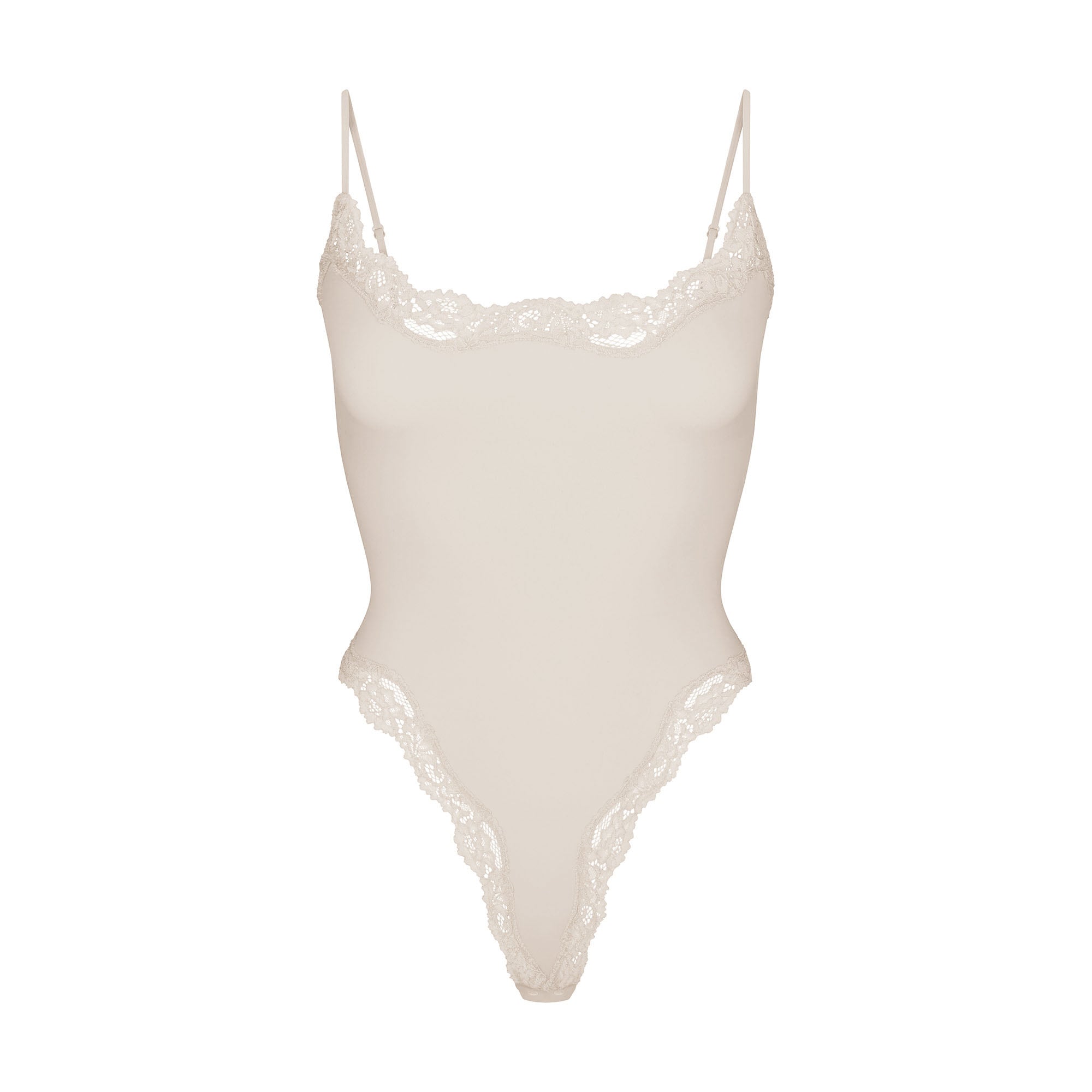 FITS EVERYBODY LACE CAMI BODYSUIT | STONE - Image 5