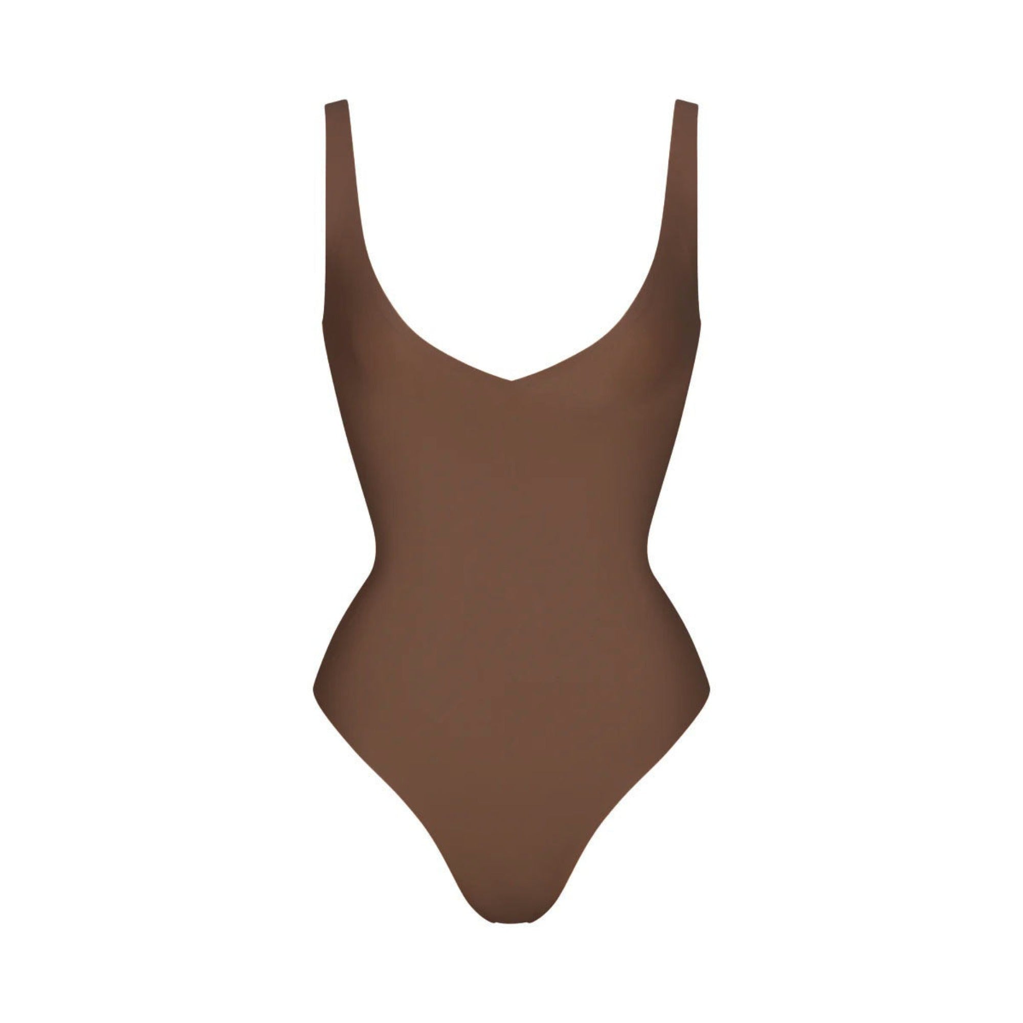 SKIMS BODY UNLINED PLUNGE THONG BODYSUIT | JASPER - Image 5